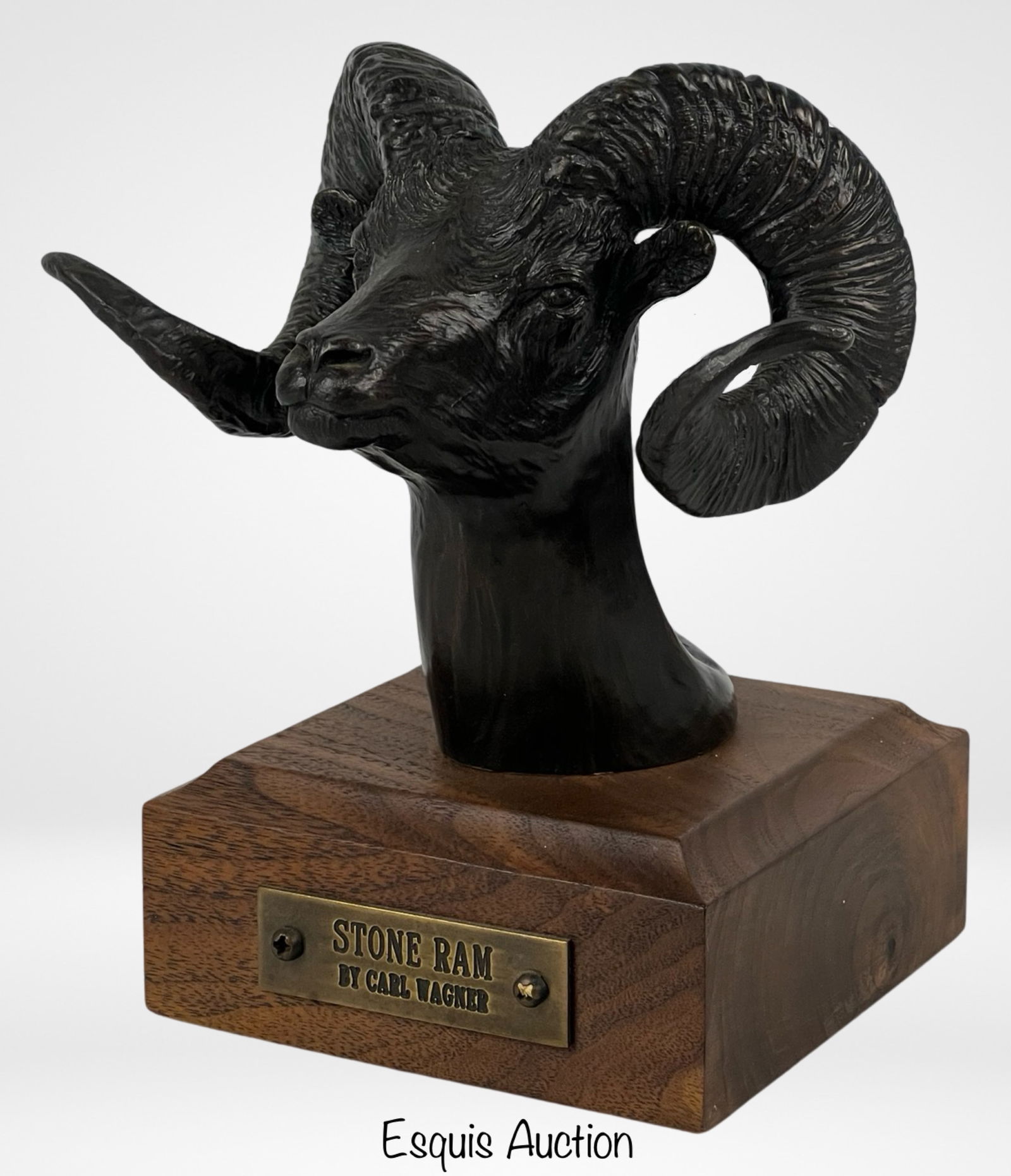 Carl Wagner- "Stone Ram" Bronze Sculpture (1 of 6)