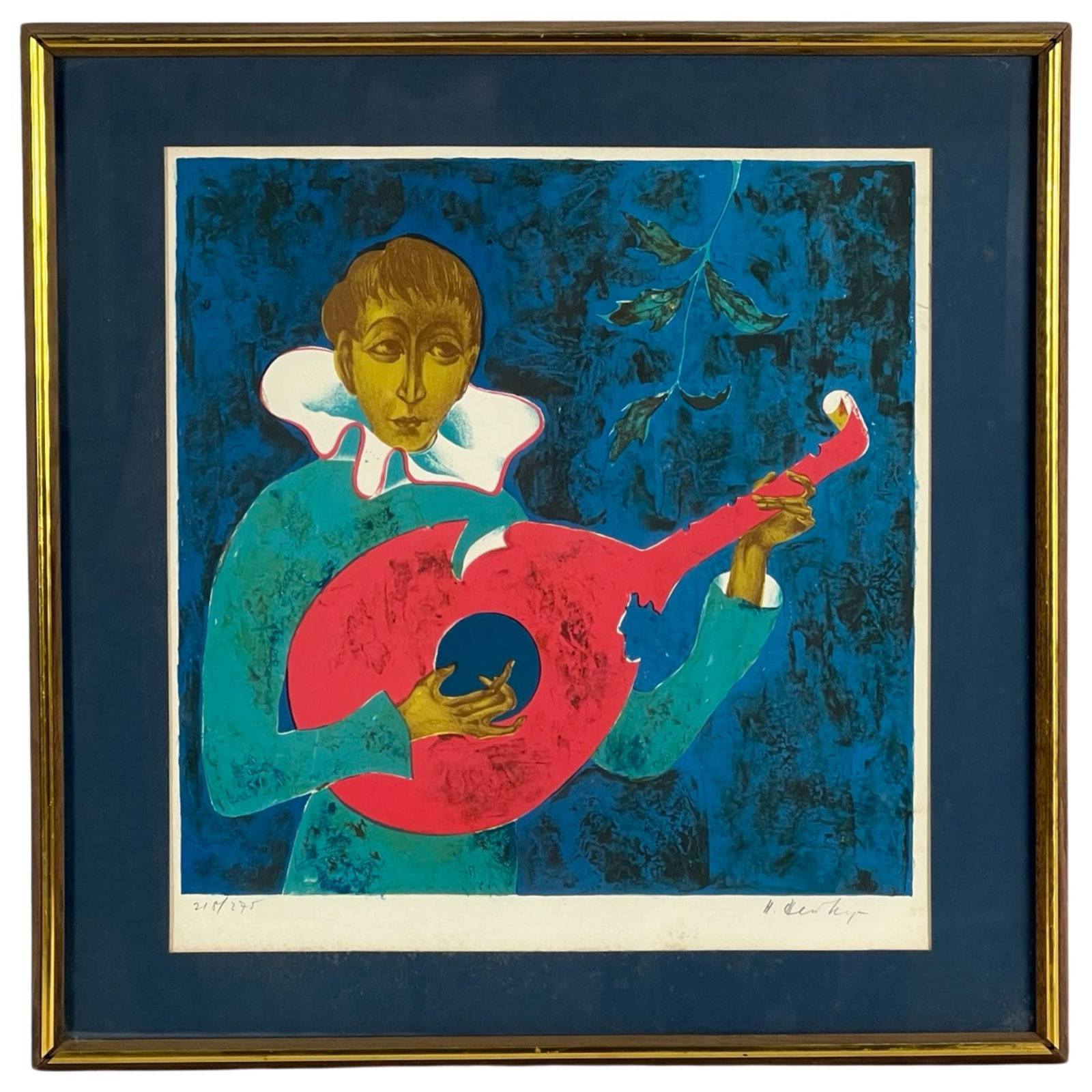 Helmut Heuberger- Medieval Musician LE Lithograph (1 of 4)