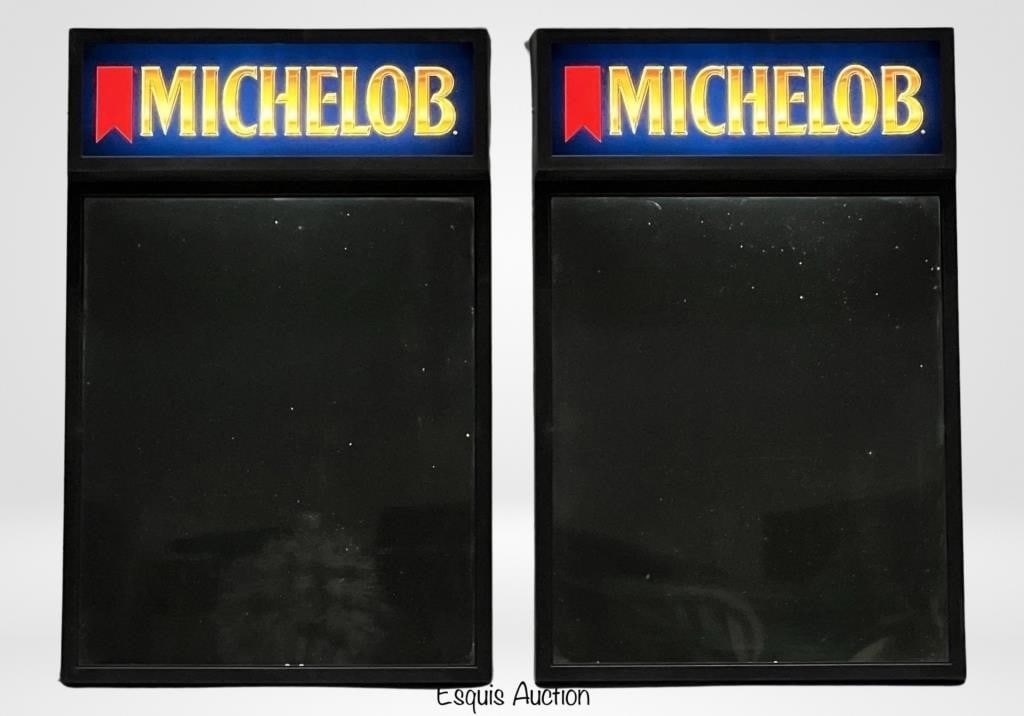 Two 1980's Michelob Beer Illuminated Menu Boards (1 of 4)