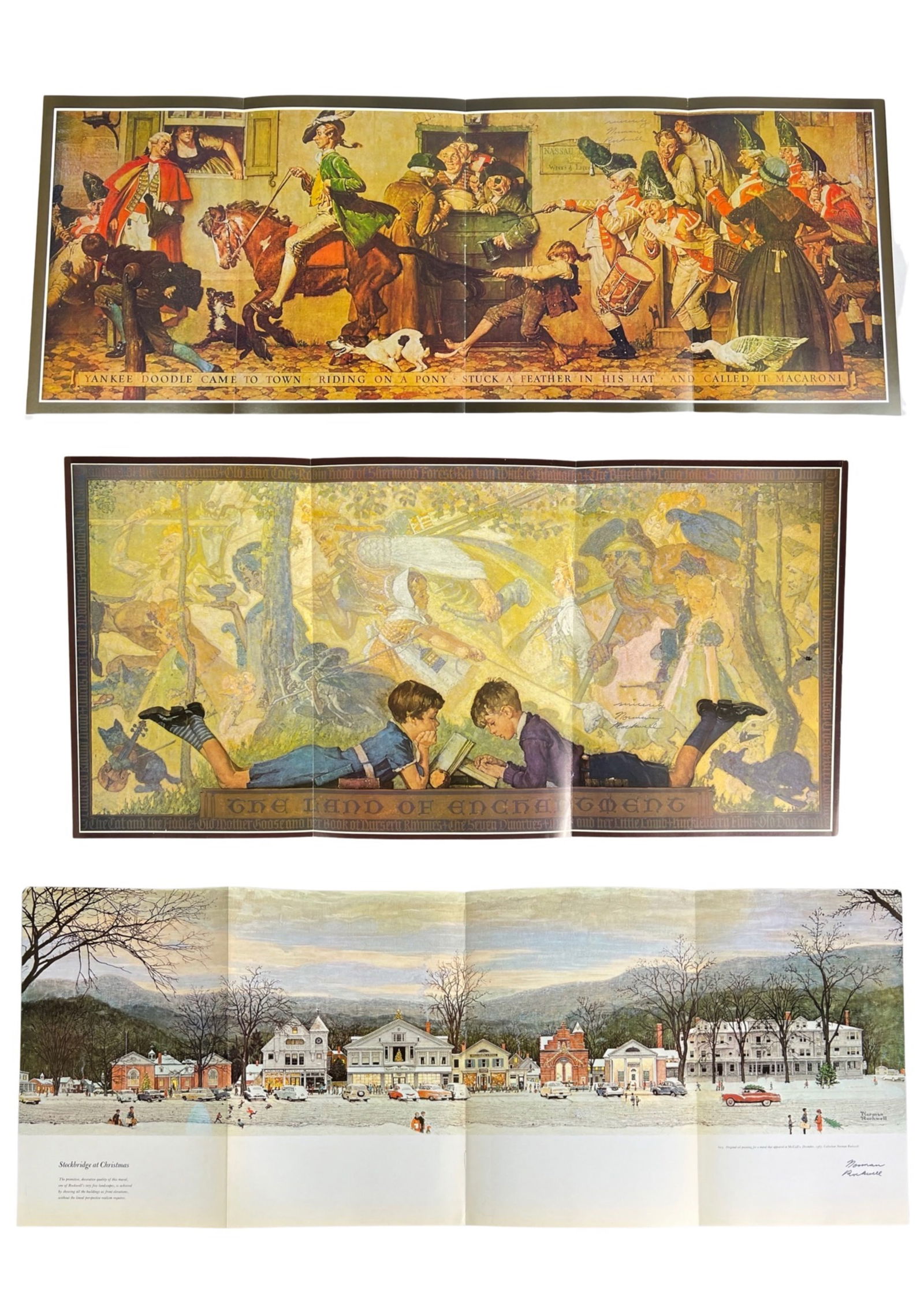 Norman Rockwell Autographed Art Book Illustrations: This unique collection features oversized illustrations from the beloved artist Norman Rockwell, including masterpieces like "Yankee Doodle," "Stockbridge at Christmas," and "The Hand of Enchantment."