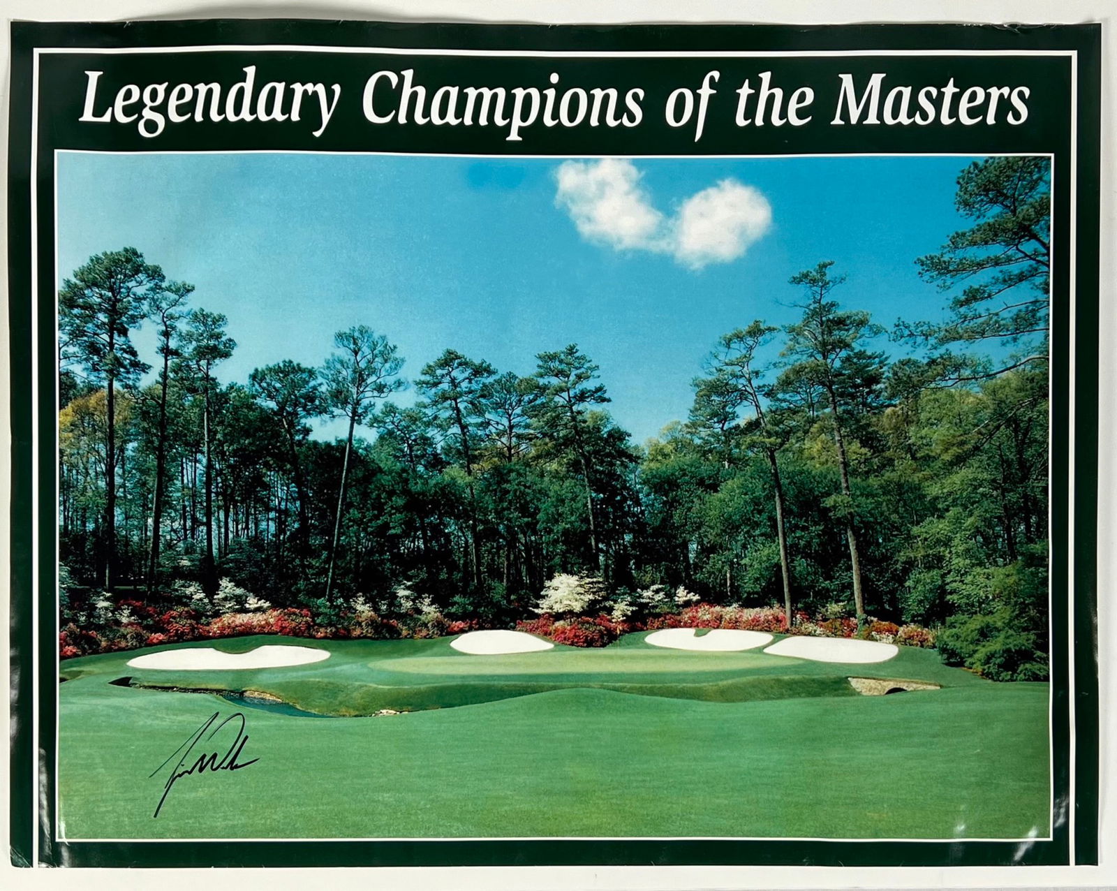 Tiger Woods Autographed Golf Masters Poster (1 of 3)