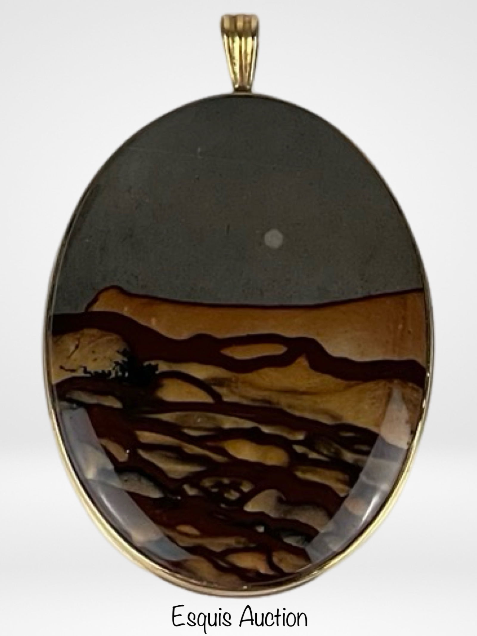 14k Gold and Dendritic Agate Pendant (1 of 3)