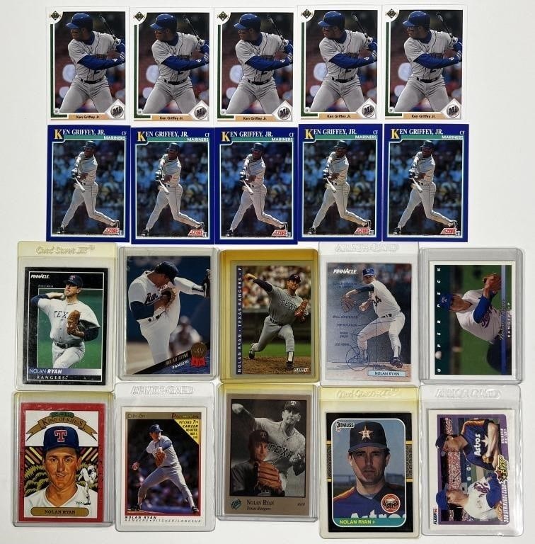Nolan Ryan & Ken Griffey Jr Baseball Cards (1 of 1)