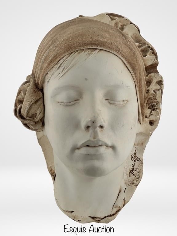 Marc Sijan- Bas-Relief Female Face Wall Sculpture (1 of 5)