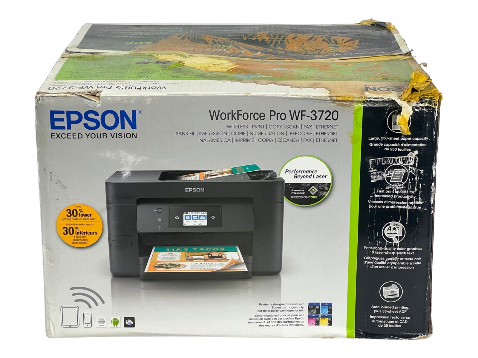 Epson WorkForce Pro WF-3720 Printer- New (1 of 3)