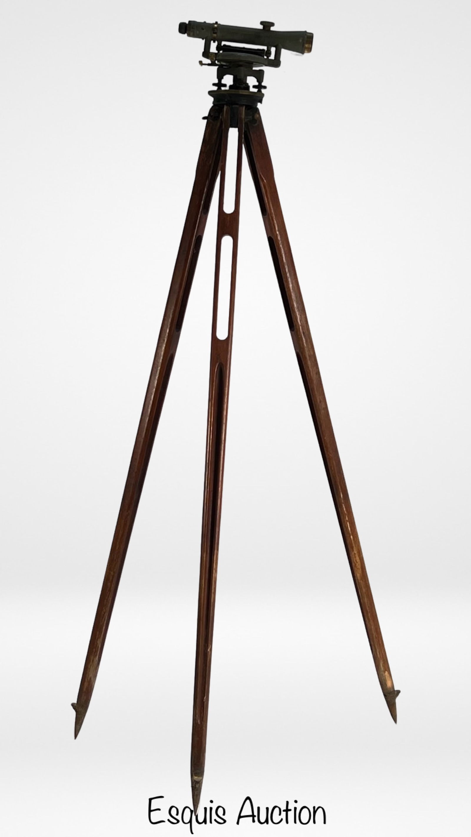 Vintage Craftsman Surveyor Transit & Wooden Tripod (1 of 5)