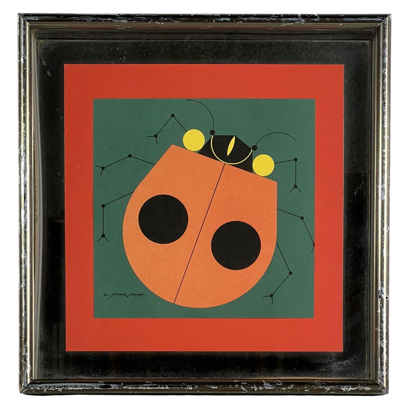 Charles Harper 1970's "Ladybug" Lithograph (1 of 4)