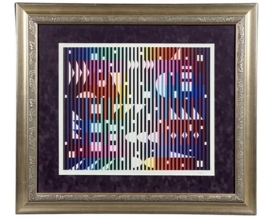 Yaacov Agam- "Geometric Print" Signed Serigraph (1 of 3)