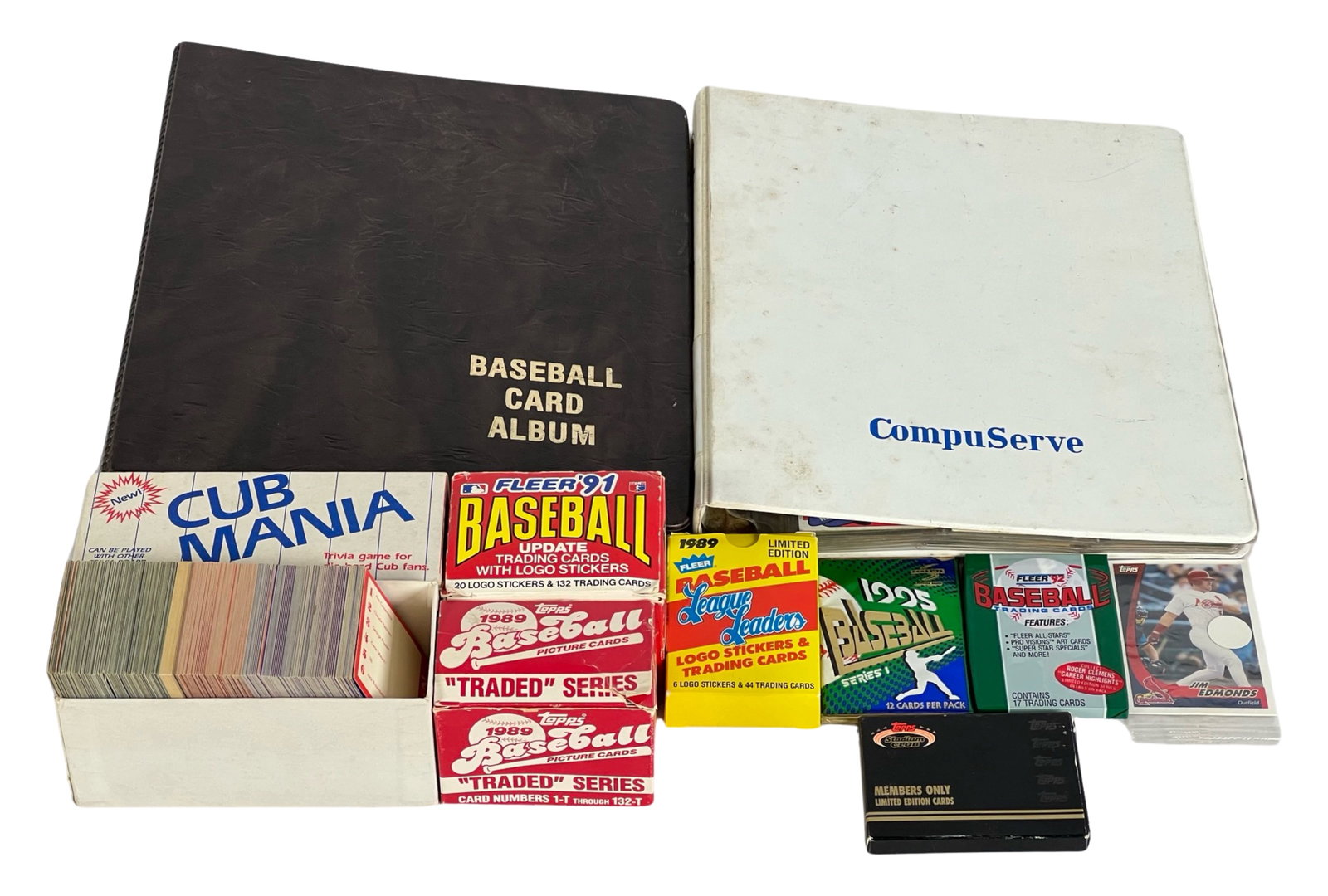 2 Albums & Miltiple Sets of Vintage Baseball Cards (1 of 12)