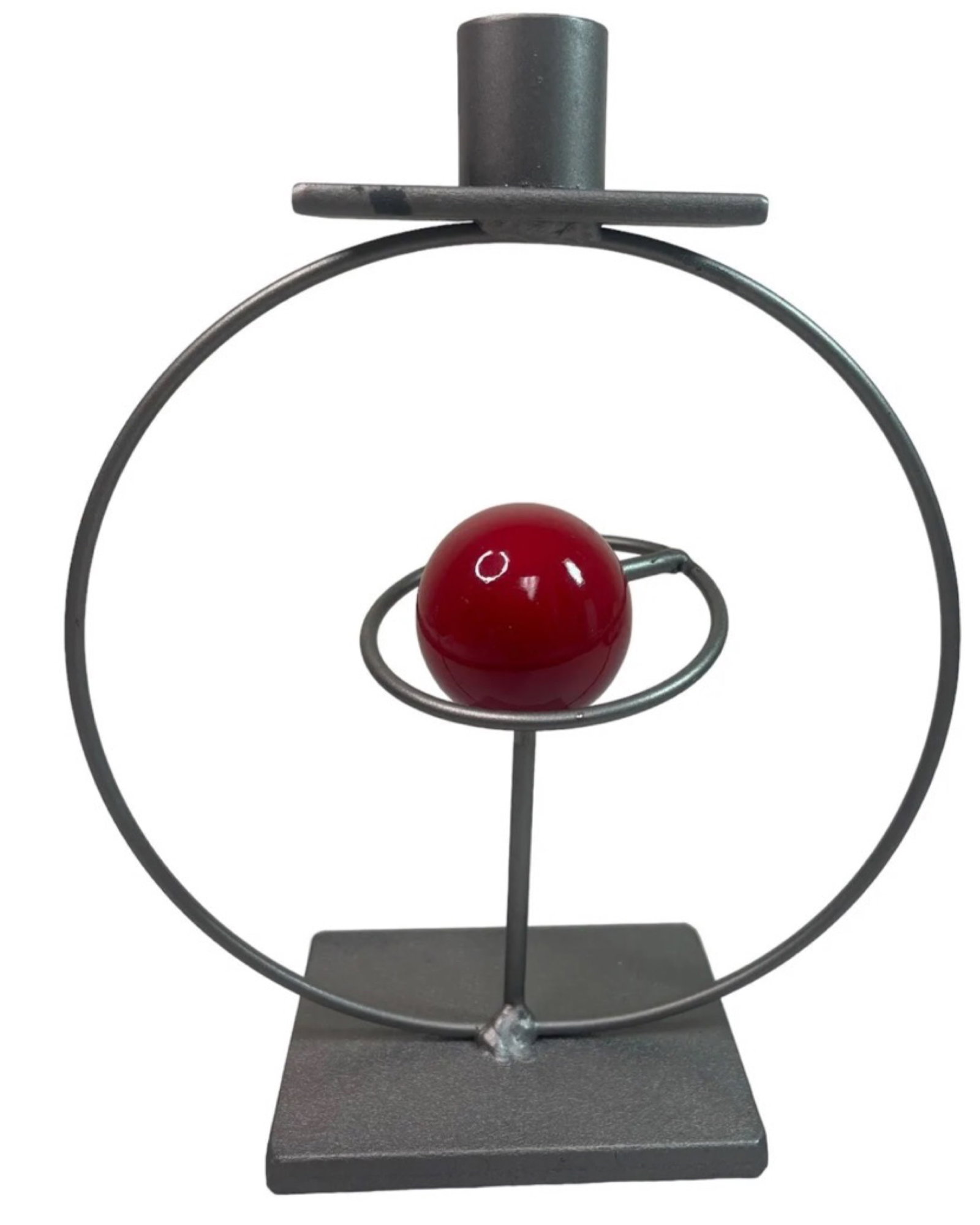 RICK MARTIN CANDLE HOLDER ABSTRACT SIGNED: RICK MARTIN CANDLE HOLDER ABSTRACT MODERN ART SCULPTURE 2009 Signed.Good Condition,Size 8,5x7 Inches