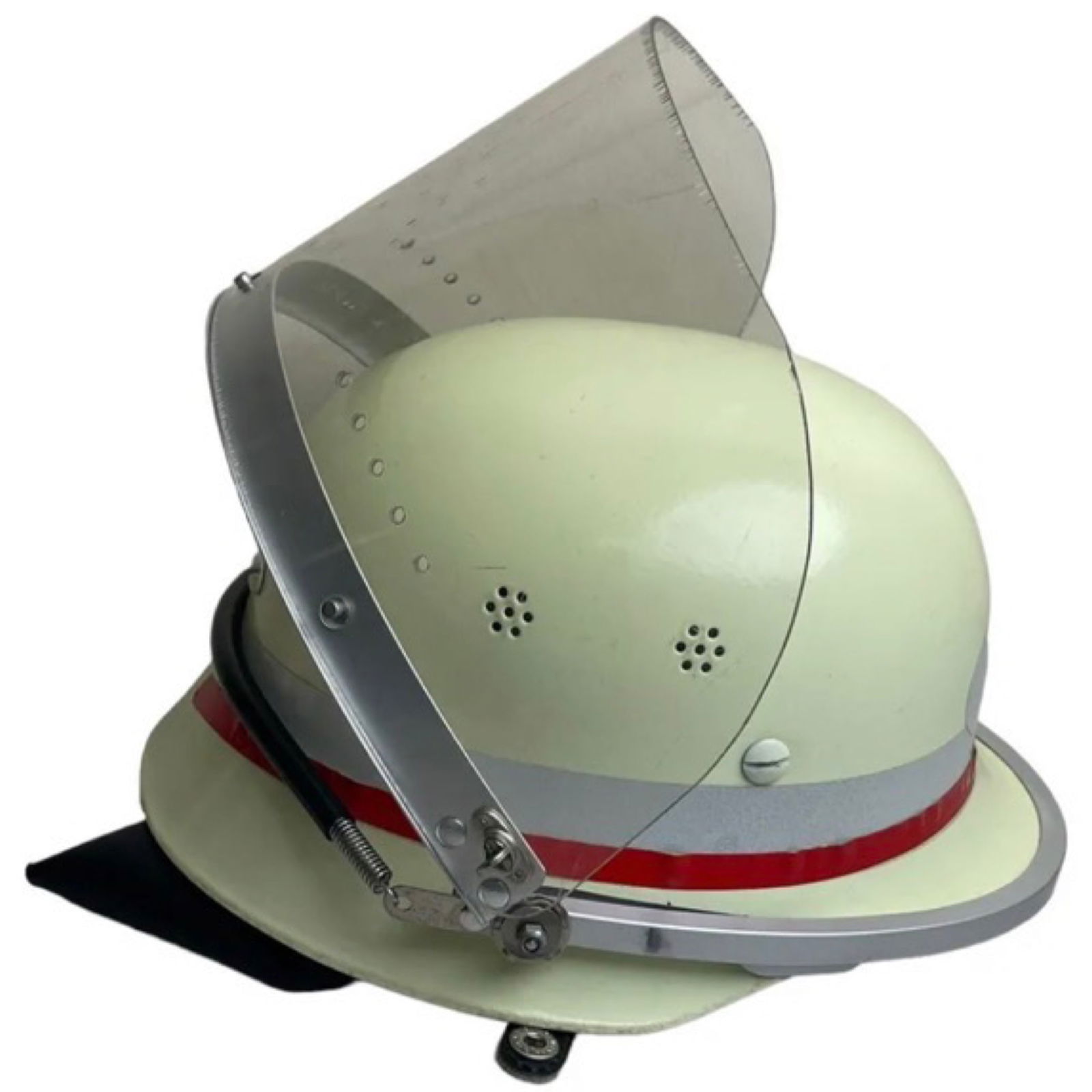 Vintage German Firefighter Helmet Photo luminescen (1 of 7)