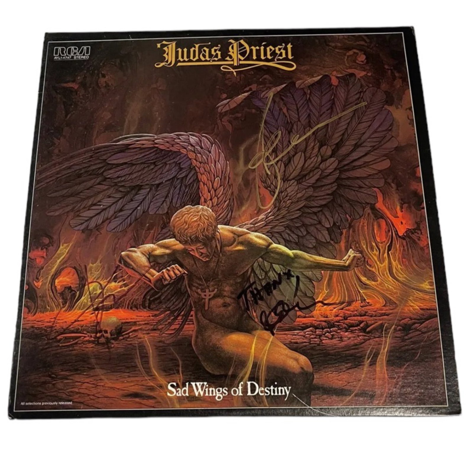 Signed Judas Priest - Sad Wings Of Destiny Vinyl: Signed Judas Priest - Sad Wings Of Destiny Vinyl USA Made Pressing 1976.Excelent Condition