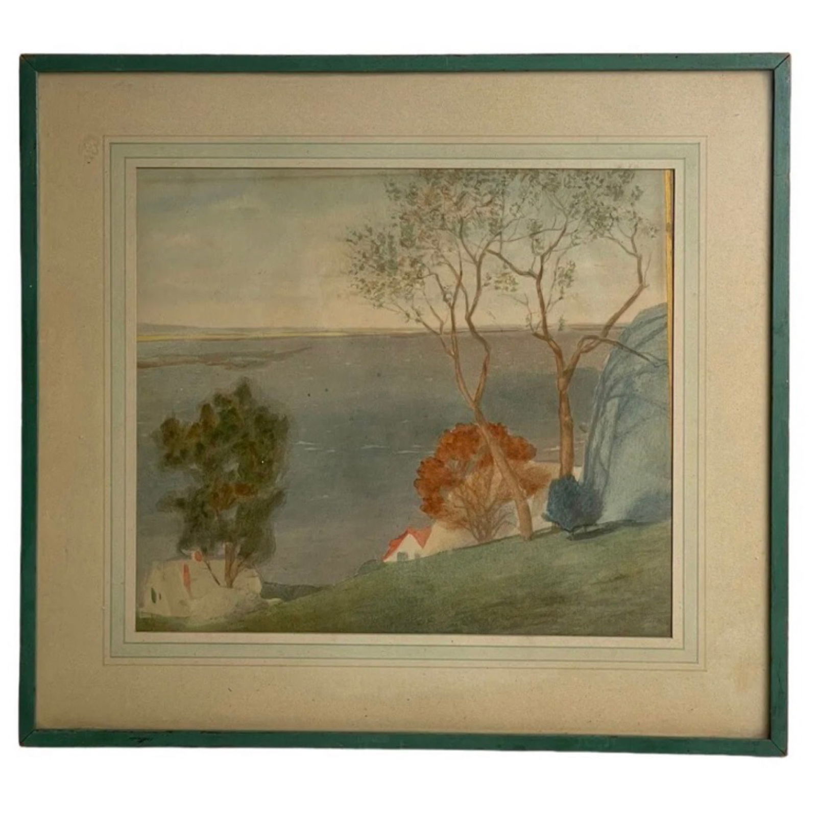 Andrew Thomas Schwartz Signed Watercolor: Andrew Thomas Schwartz (American,1867-1942) Signed Watercolor Painting.Good Condition,Size 16x14 Inches.