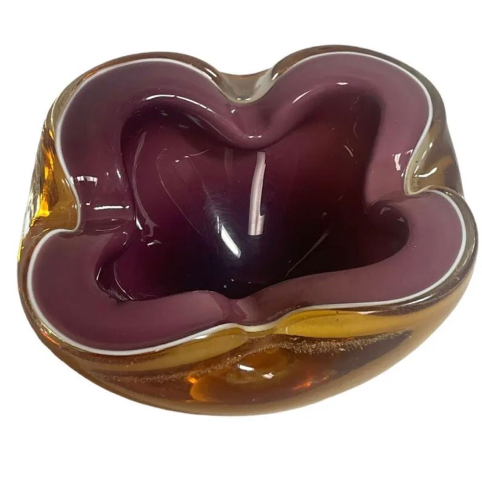 Murano Geode Bowl Sommerso Alfredo Barbini (1 of 6)