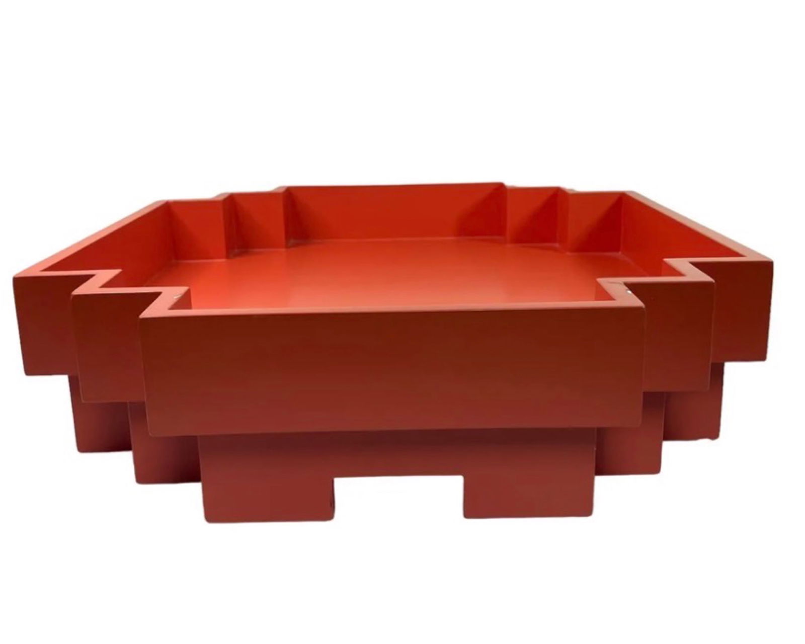 MCM Wood Orange Lacquer WILDWOOD Japandi Tray (1 of 6)