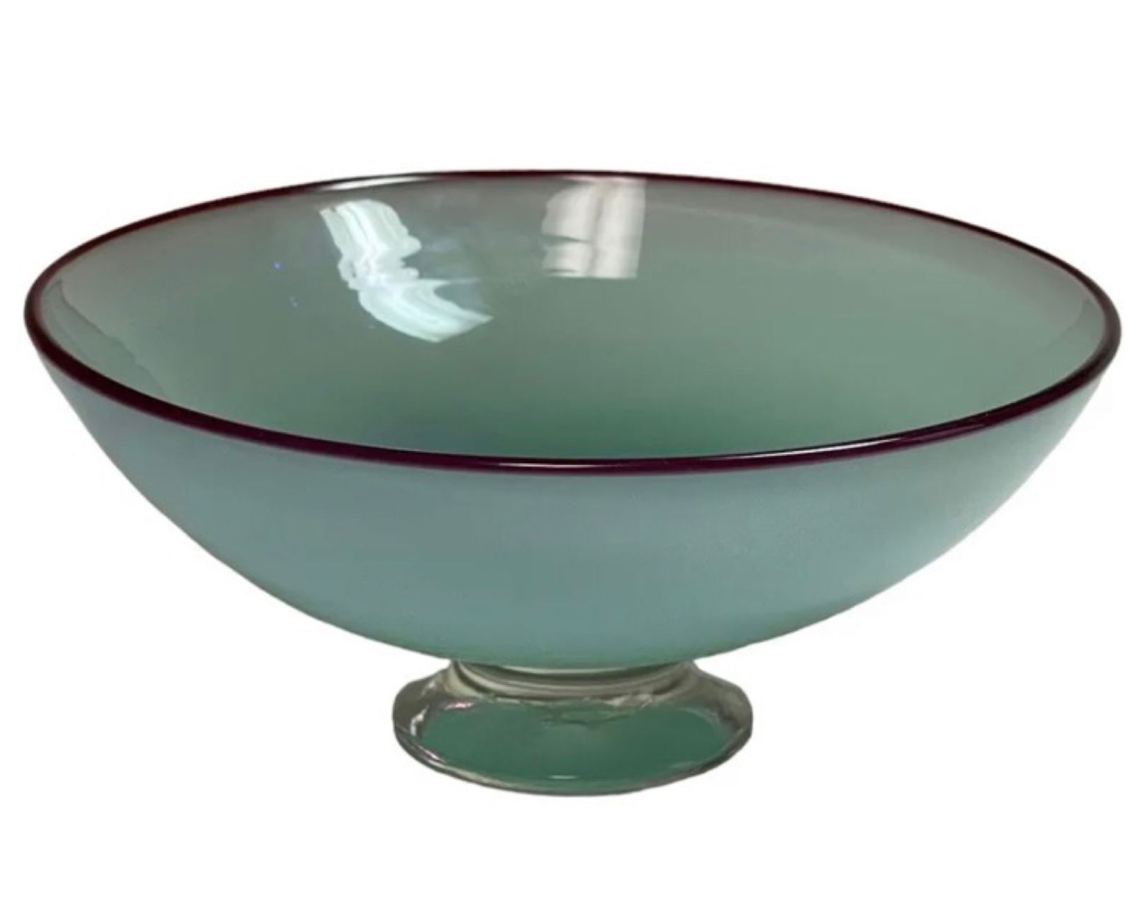 Neil Wilkin Studio Art Glass Bowl Hand Blown (1 of 5)