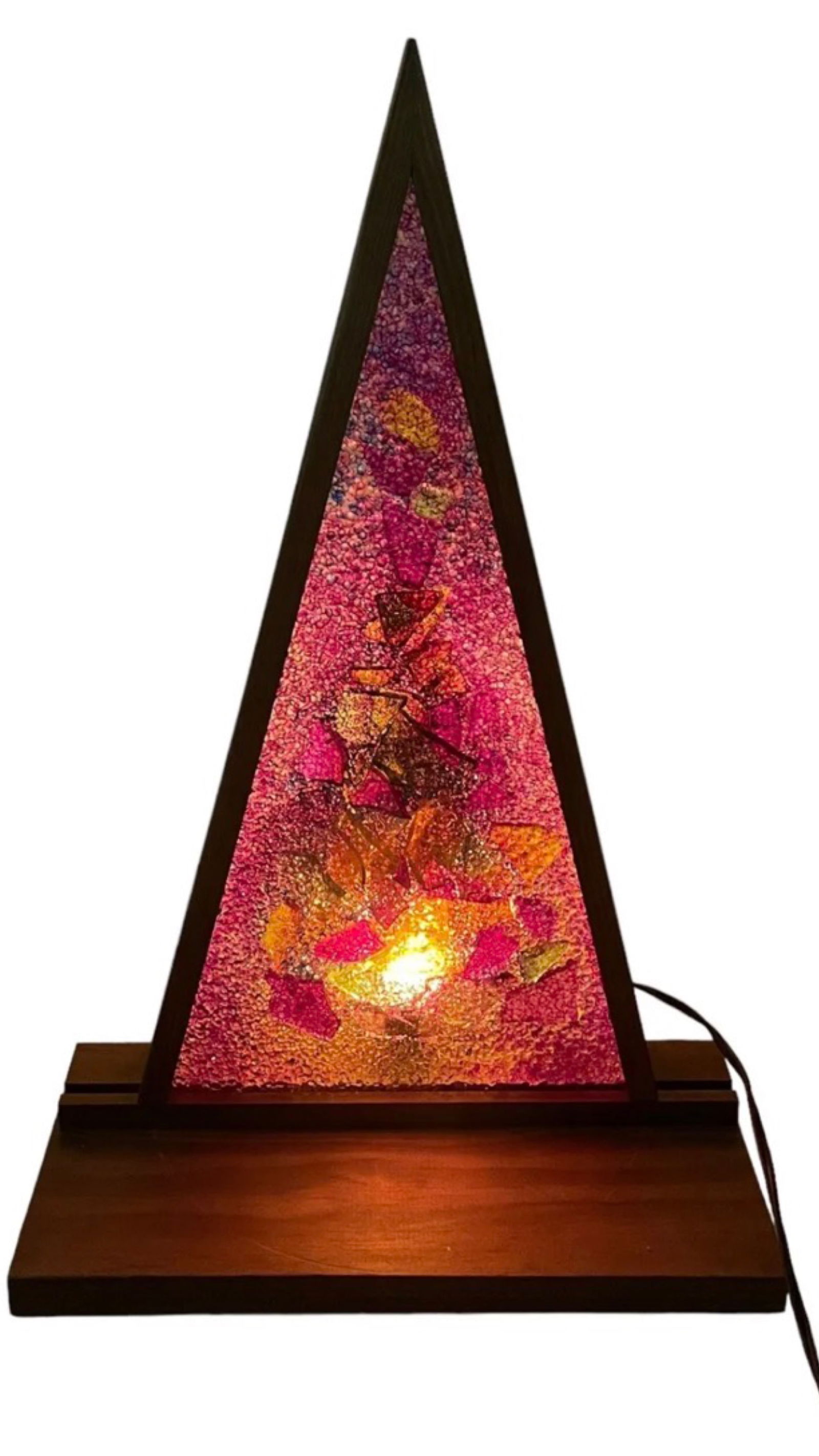 Retro Lucite MCM Christmas Tree Light Accent Lamp (1 of 4)