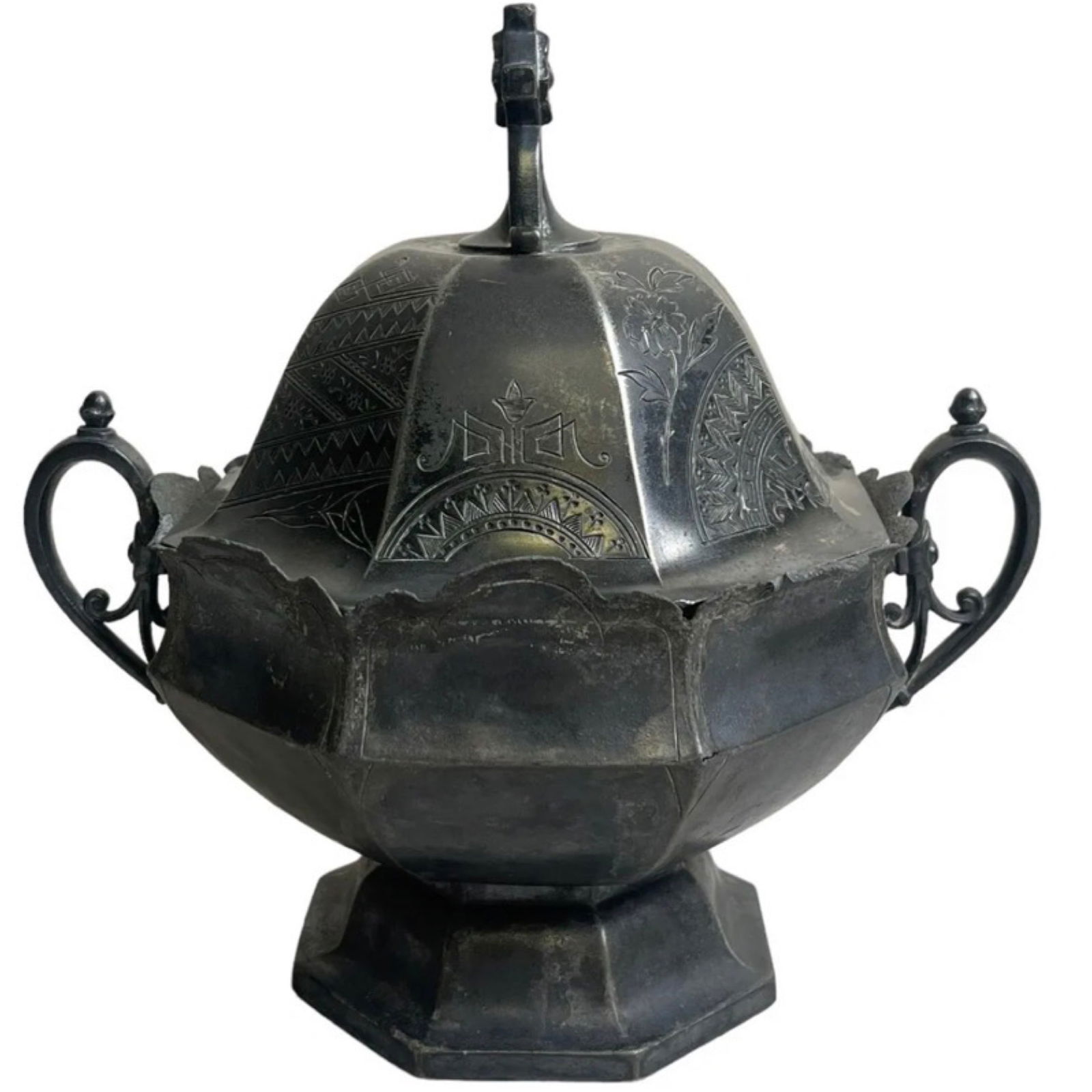 Antique Urn  Simpson Hall Miller & Co Treble Plate (1 of 14)