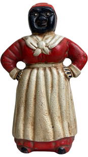 Vintage Black Americana Aunt Jemina Coin Bank: Vintage Black Americana Aunt Jemina Coin Bank Cast Iron Folk Art 11 Inches Tall.Good Condition