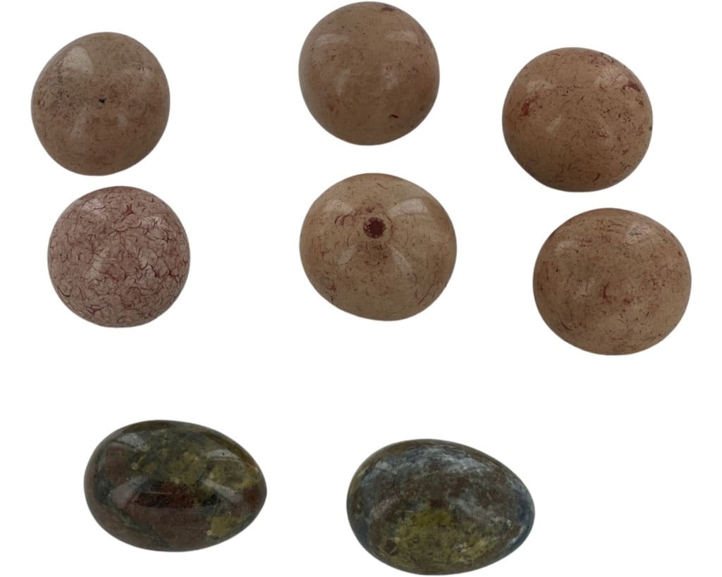 Vintage Lot Of Marble Ball And Eggs: Vintage Lot Of Marble Ball And Eggs,Size 2 Inches,Good Condition.