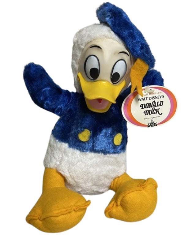 1960 Walt Disney World Donald Duck Plush Toy (1 of 5)