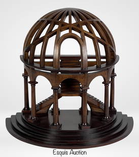 Mahogany Wood Demi-Dome Architectural 3D Model: Embrace the elegance of architectural craftsmanship with this stunning Mahogany Wood Demi-Dome 3D Wooden Model. Crafted with precision and artistry, this model showcases the beauty of mahogany wood in