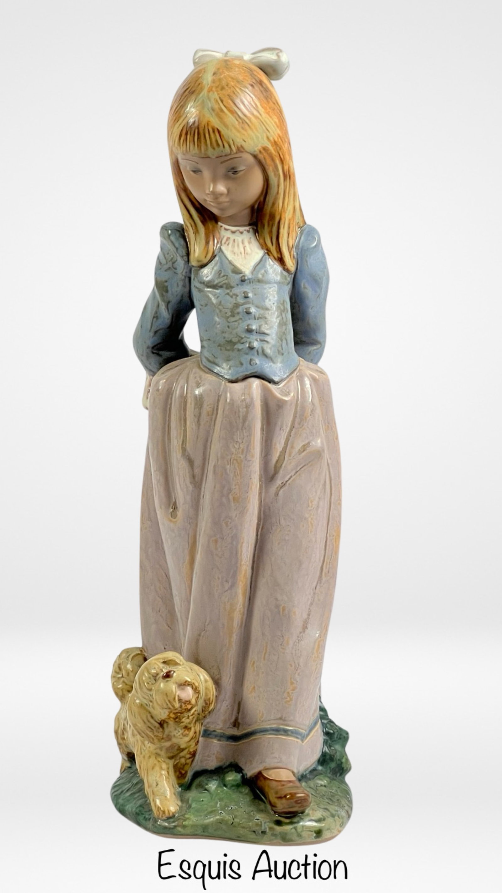 Lladro "Rosita" Girl with Dog Porcelain Figurine: Embrace the enchanting world of Lladro with the captivating "Rosita" 2085 porcelain figurine. This exquisite piece captures the essence of childhood innocence and companionship, showcasing the meticul