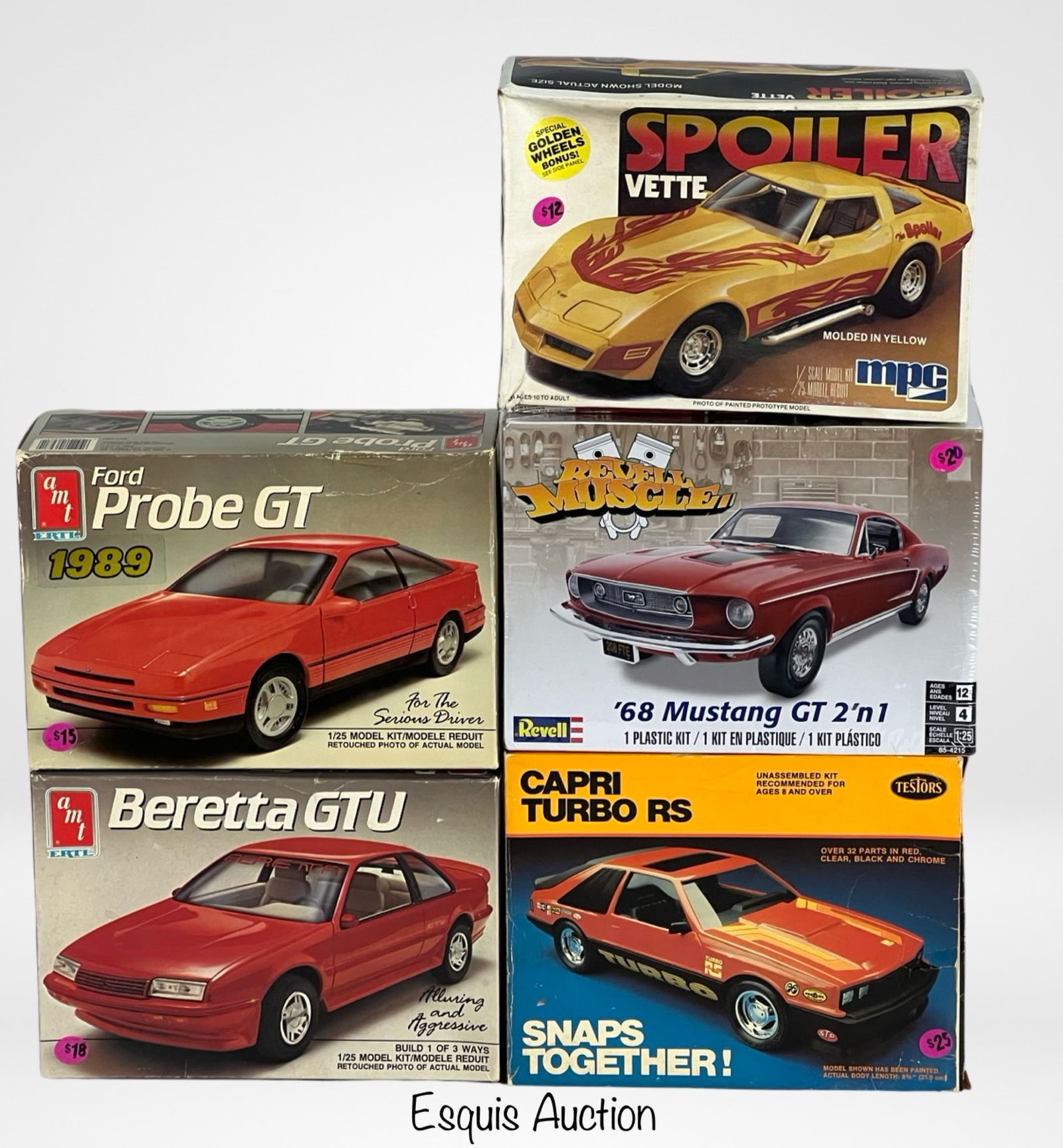 Vintage Racing & Muscle Cars Model Kits (1 of 2)