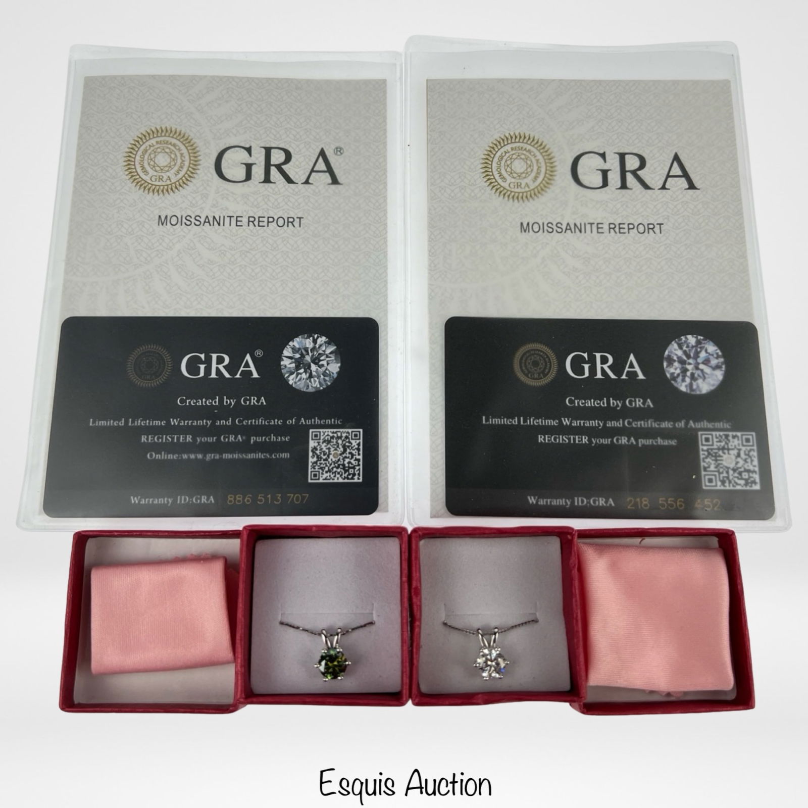 Moissanite Diamond Sterling Silver Necklaces- 1ct (1 of 4)