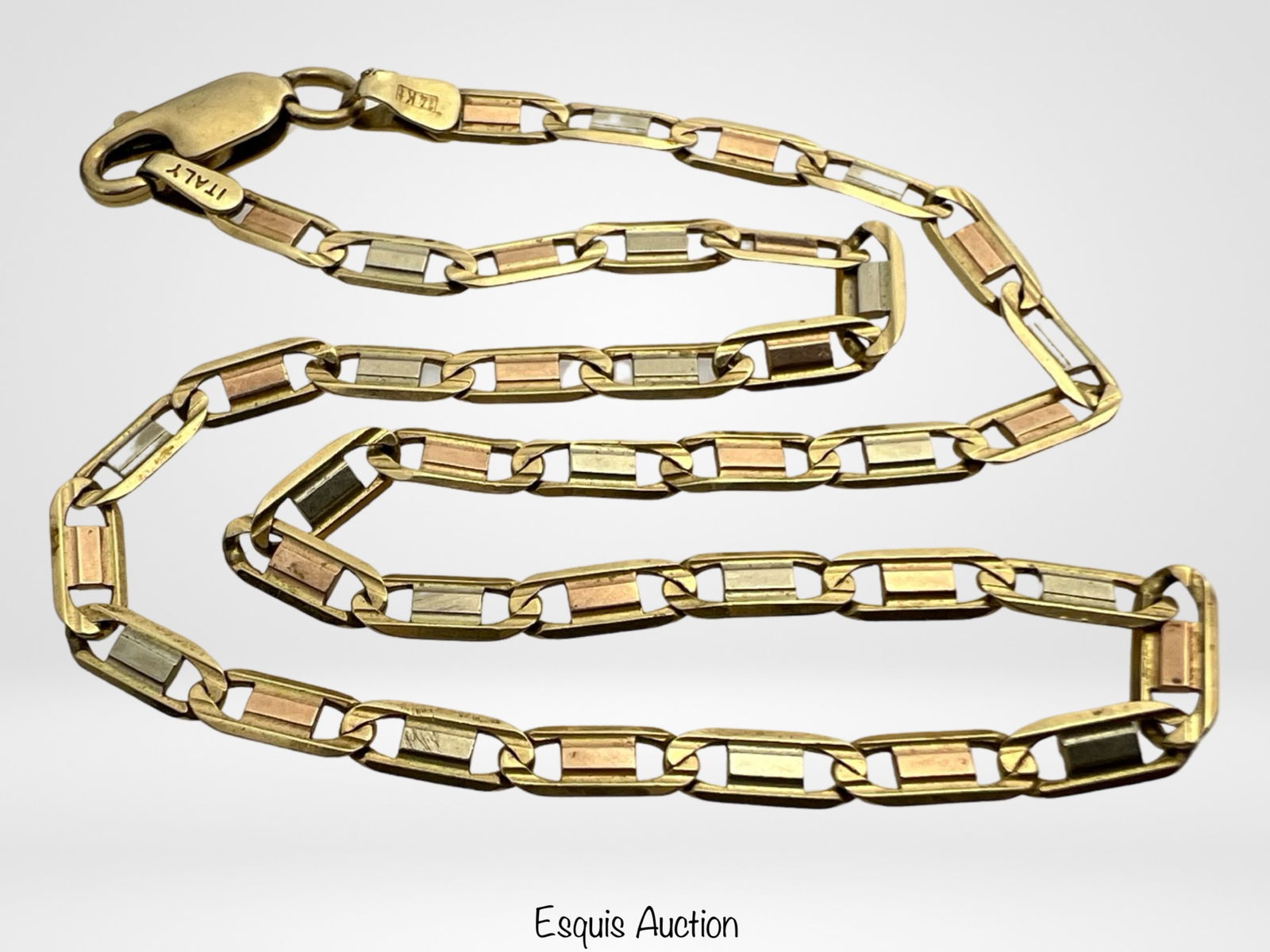 14k Gold Chain Link Italian Ankle Bracelet (1 of 2)