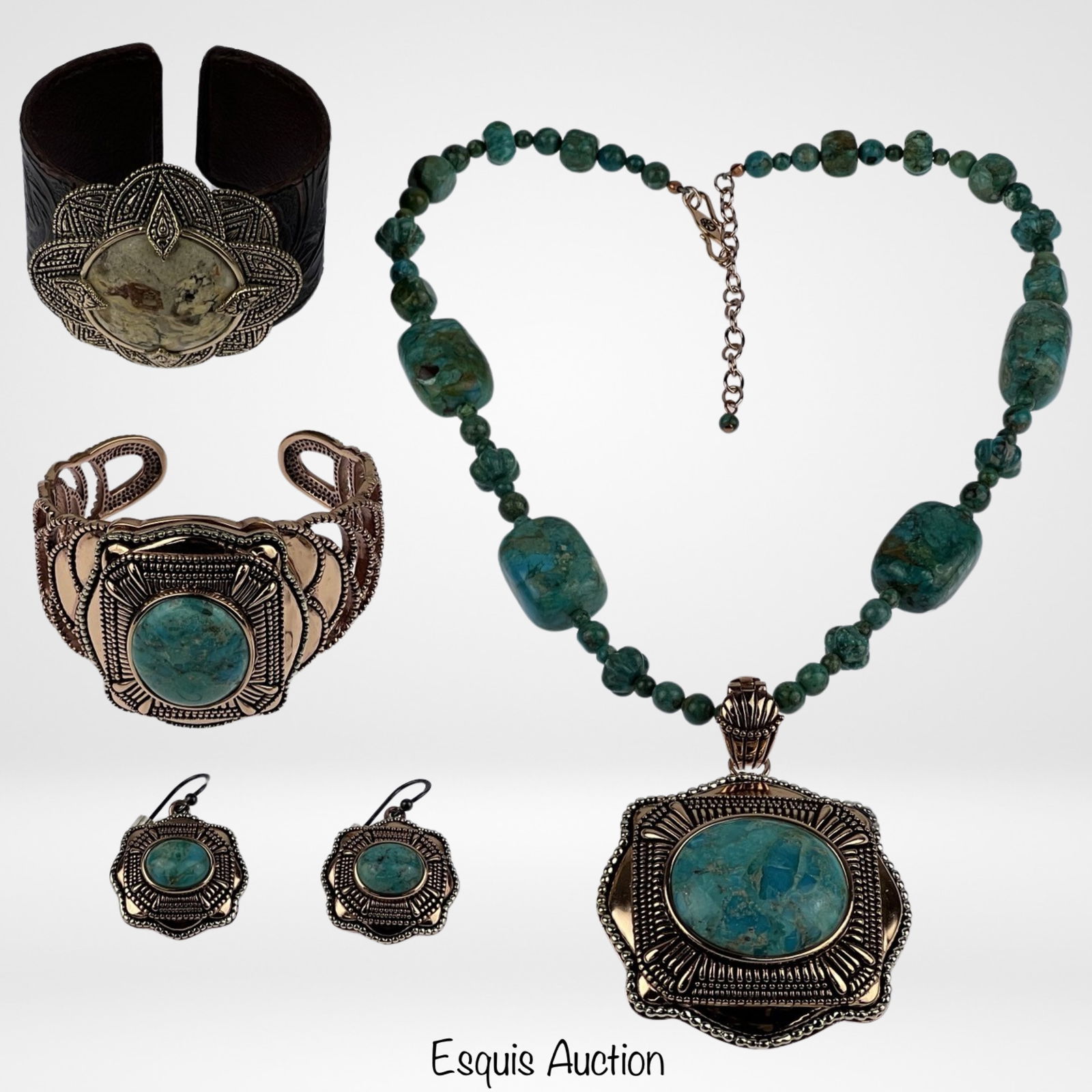 Barse Copper, Sterling & Truquoise Jewelry (1 of 10)