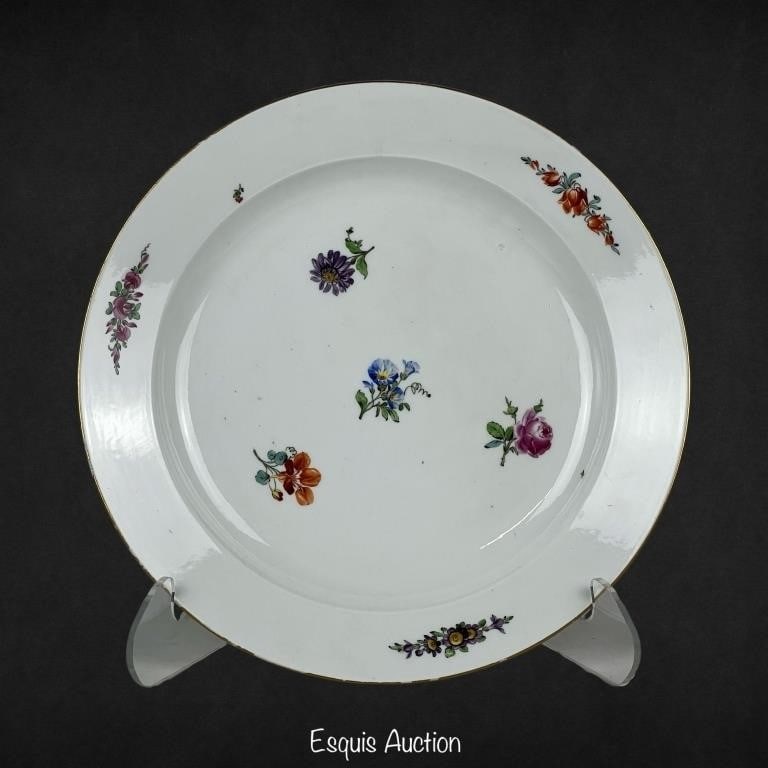 Meissen- Marcolini Period Large Serving Plate (1 of 3)