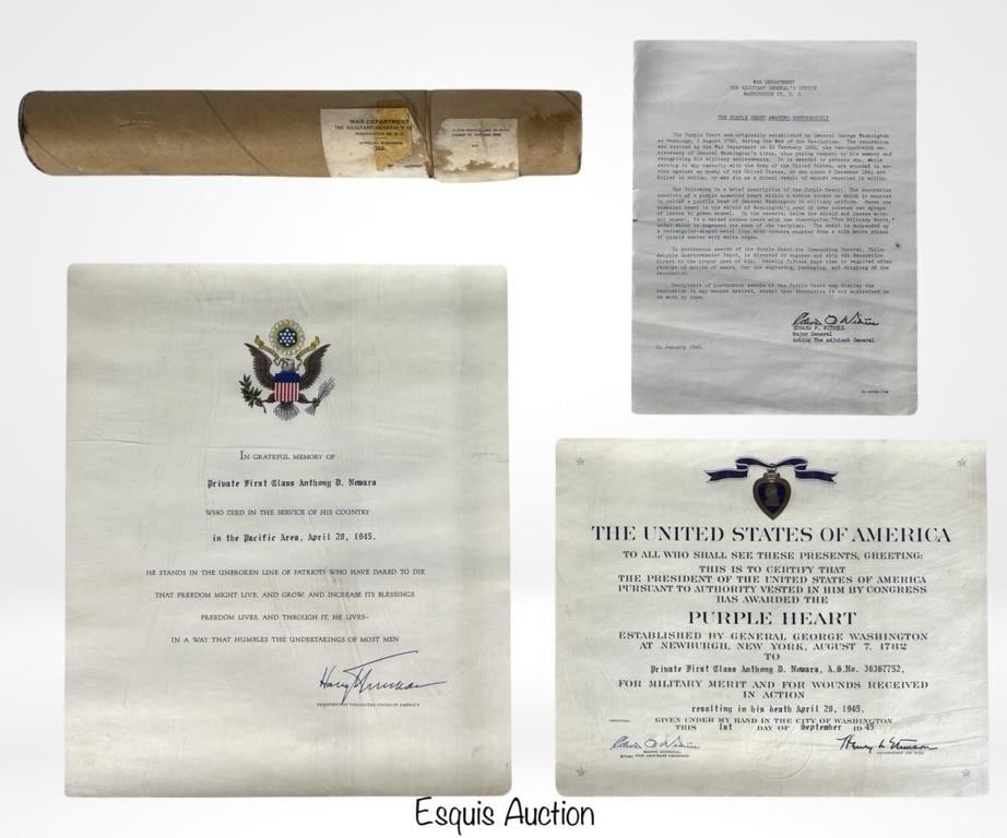 WWII Presidential Letter to Family of Fallen Hero (1 of 7)