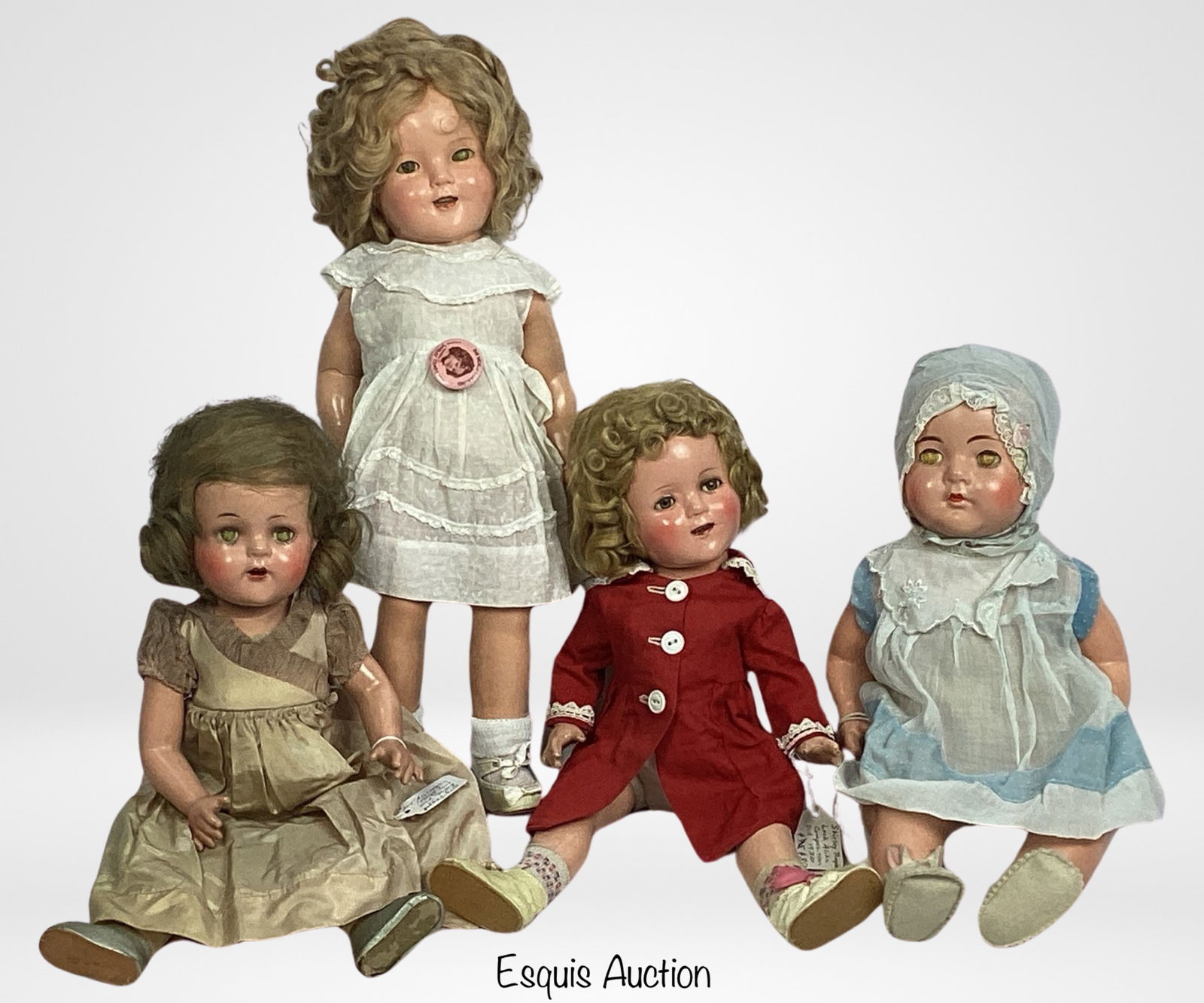 1930's Composition Dolls- Shirley Temple, Madame (1 of 2)