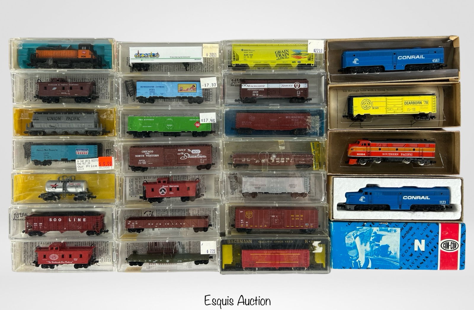 Vintage N Scale RR Train Cars & Locomotives (1 of 3)