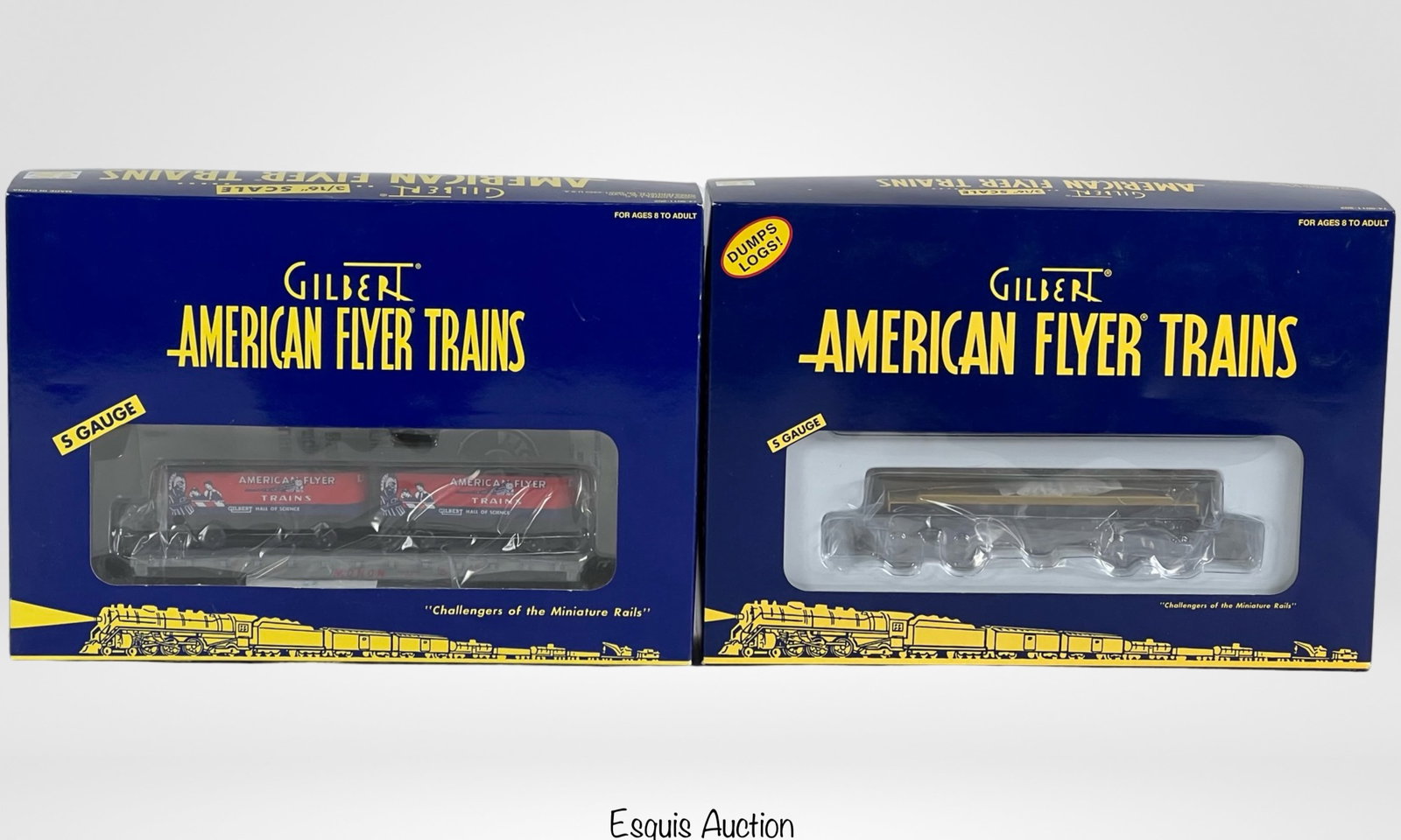 American Flyer- Piggyback Unloader & Log Dump Car (1 of 2)