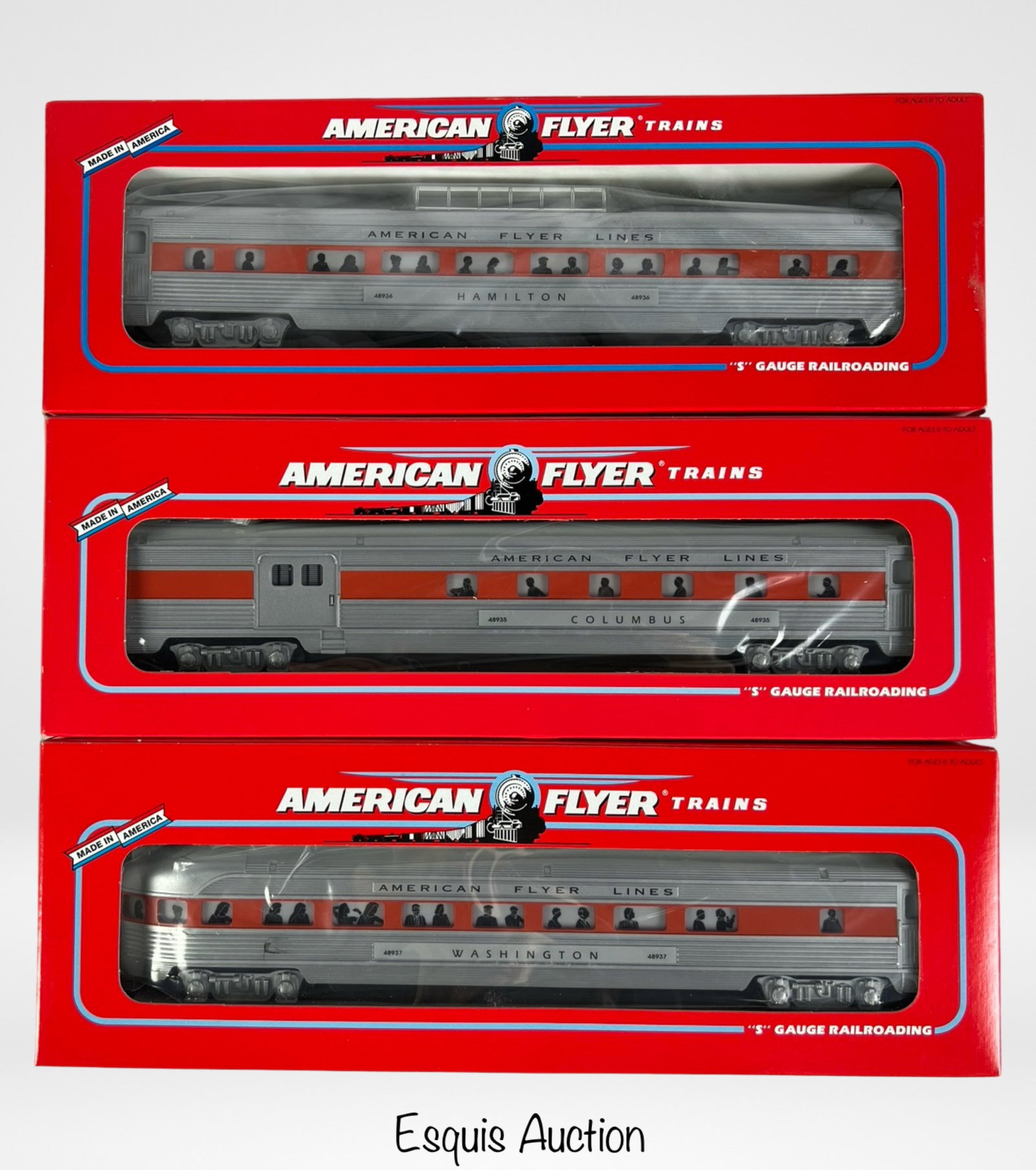 American Flyer Lines Passenger Cars- New: American Flyer Lines Passenger Cars- New. S Scale