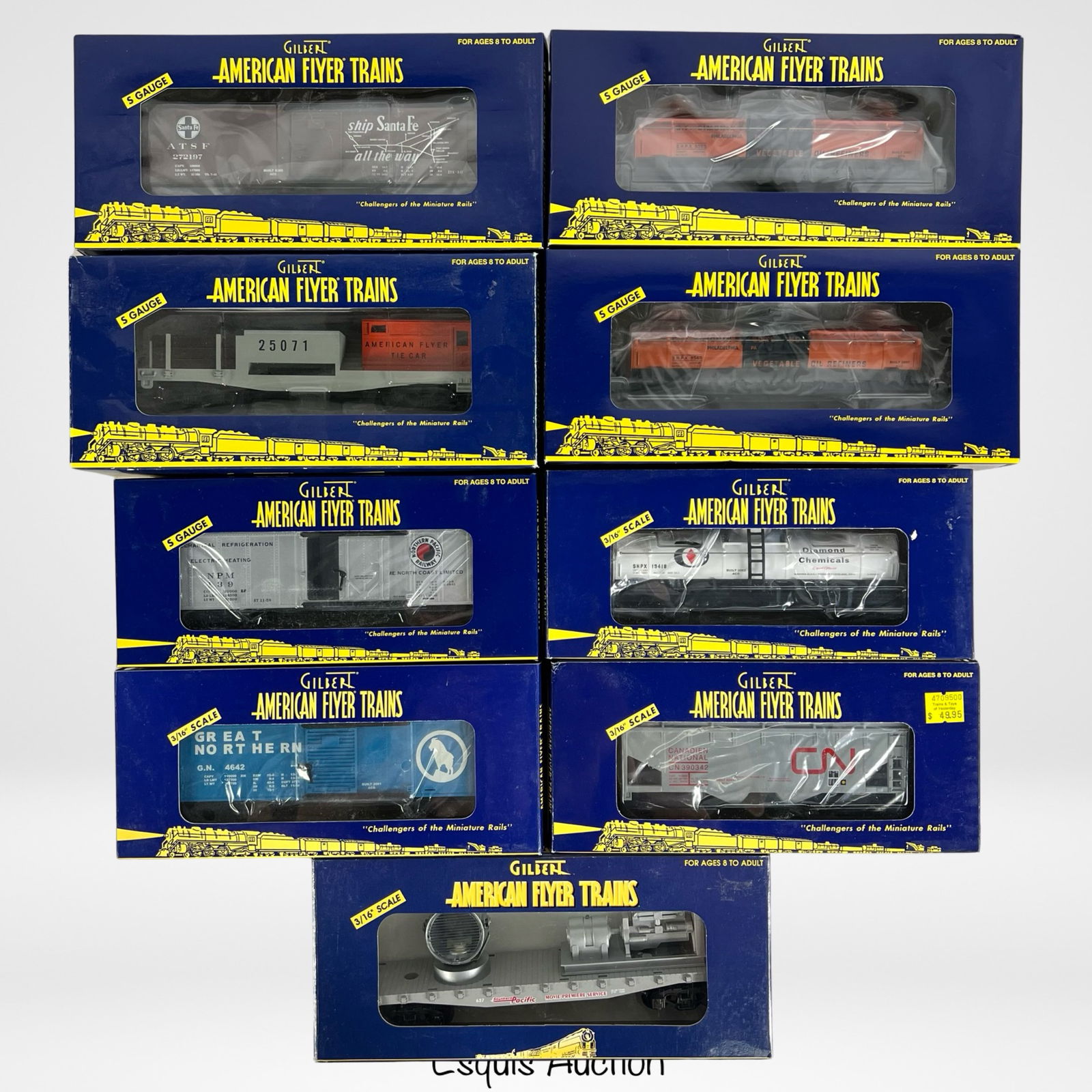 Gilbert American Flyer RR Train Cars- All New (1 of 2)