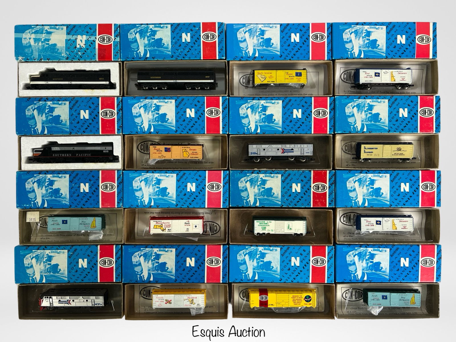 Con-Cor N Scale RR Train Cars & Locomotives (1 of 4)