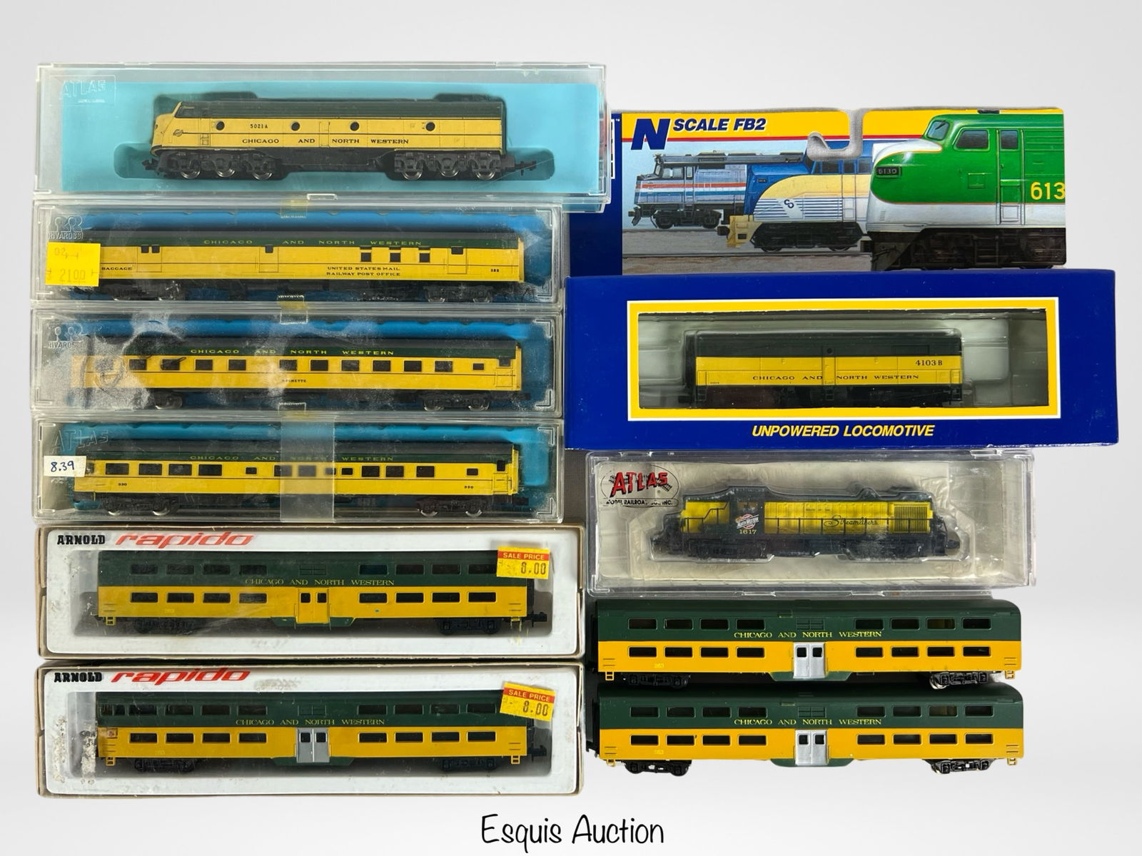 N Scale Chicago & Northwestern Train Set (1 of 2)