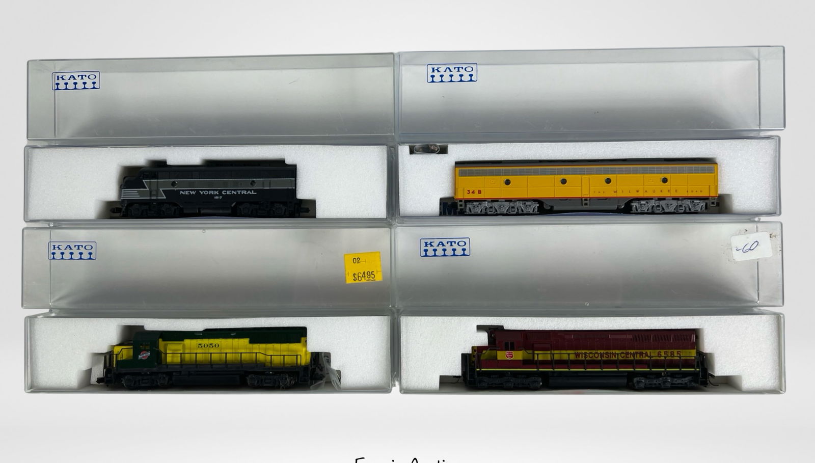 Kato N Scale RR Train Locomotives- Lot of 4 (1 of 2)