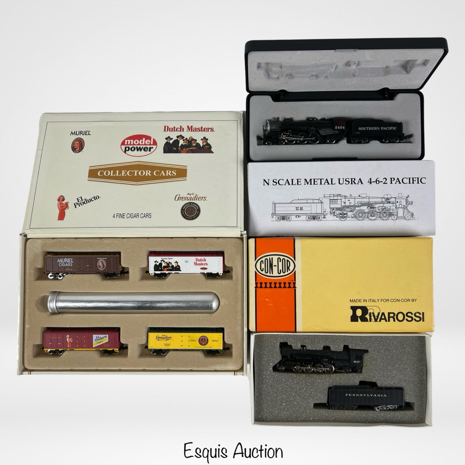 N Scale RR Train Locomotives & LE ED Car Set (1 of 7)