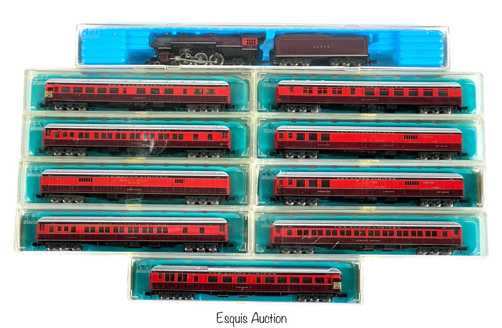N Scale RR Rivarossi Alton Limited Train Set (1 of 3)