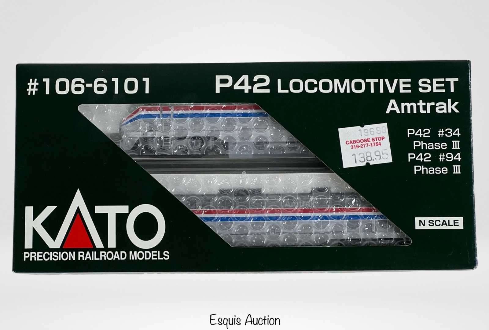 Kato N Scale P42 Amtrak Locomotive Set 106-6101: Kato N Scale P42 Amtrak Locomotive Set. 106-6101. Mint Condition.