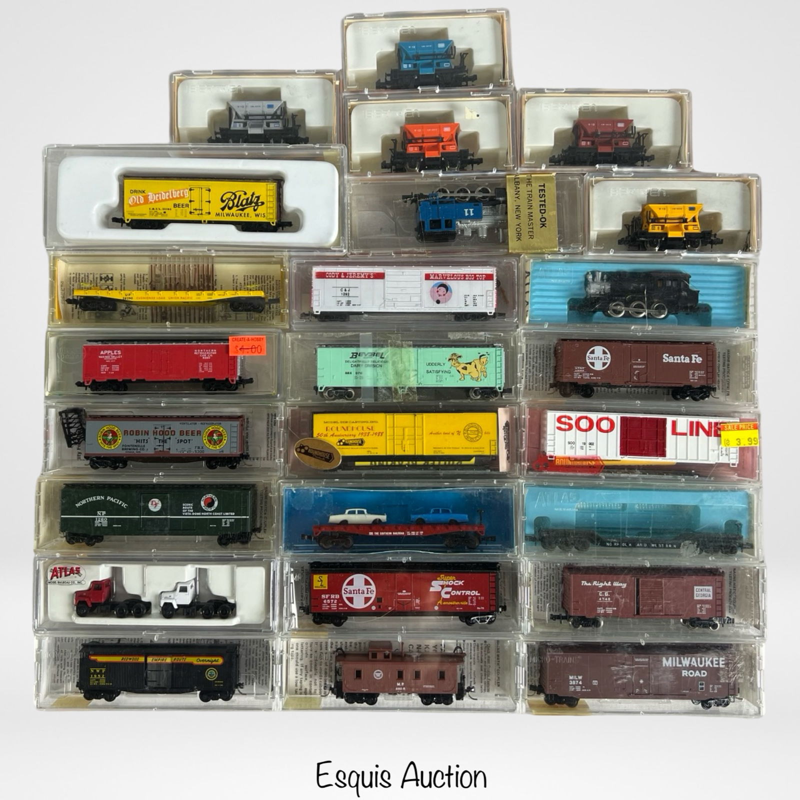 N Scale- Lot of Vintage RR Train Cars (1 of 2)