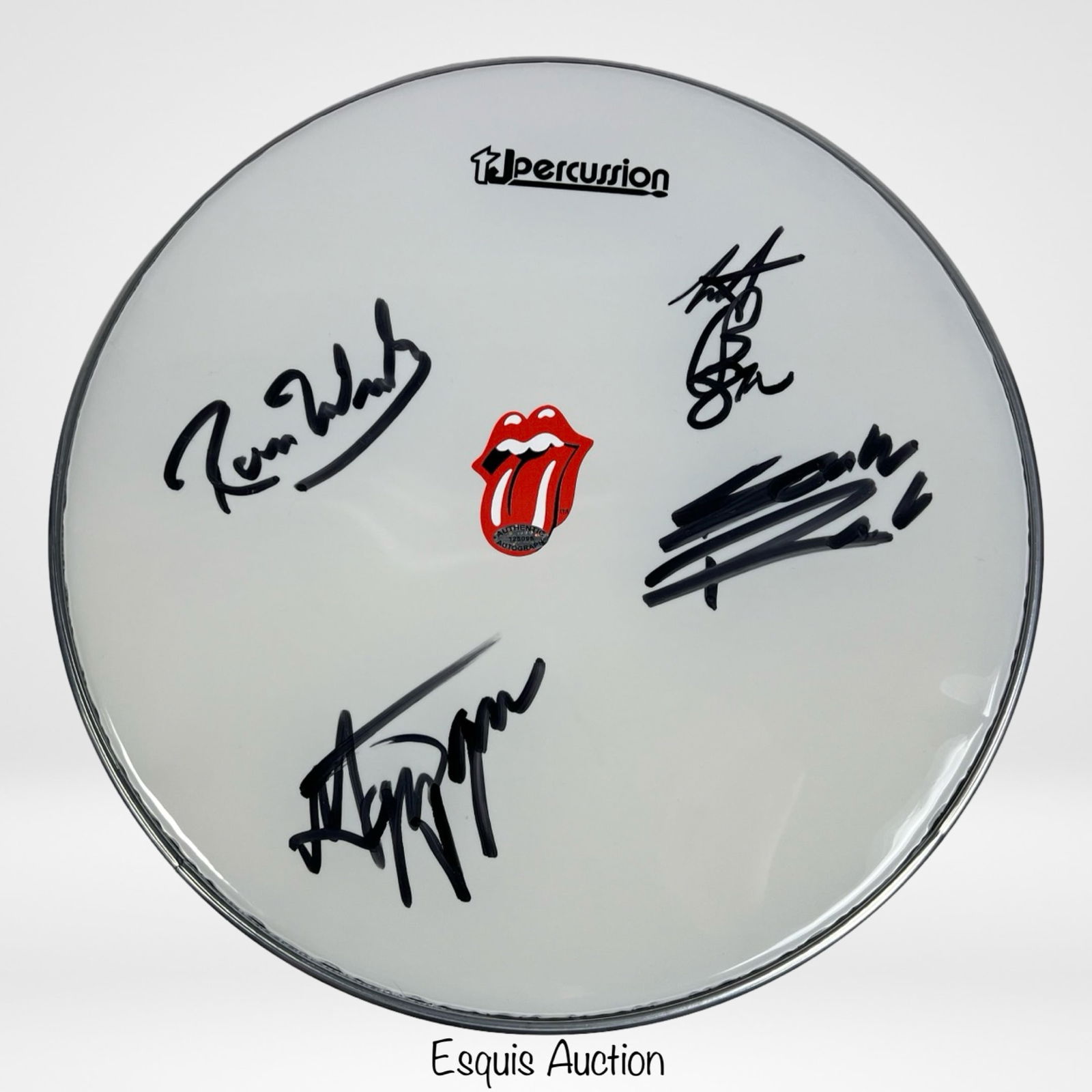 The Rolling Stones- Crew Signed Drum Head- Jagger (1 of 6)