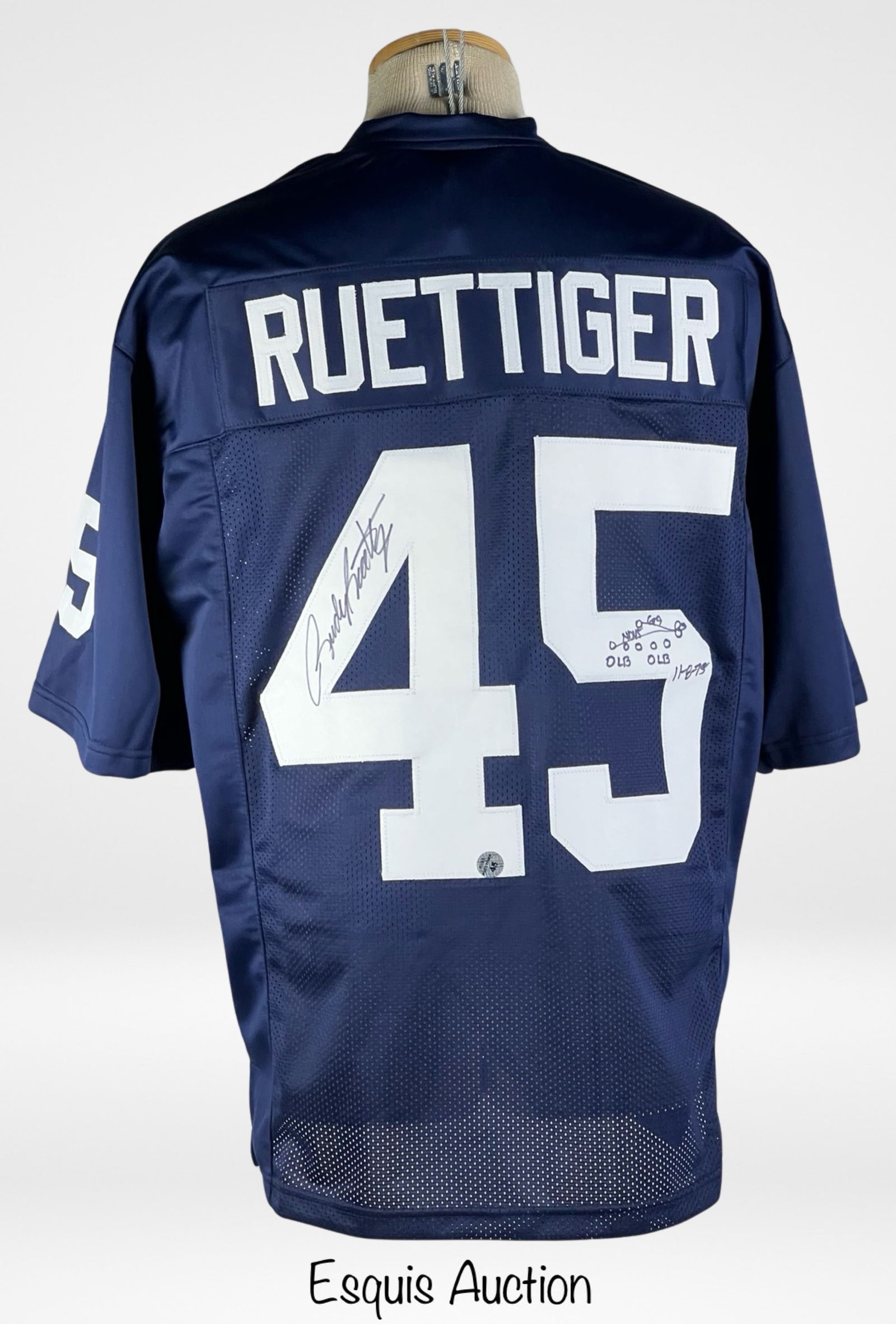 Rudy Ruettiger Autographed Notre Dame Jersey (1 of 3)