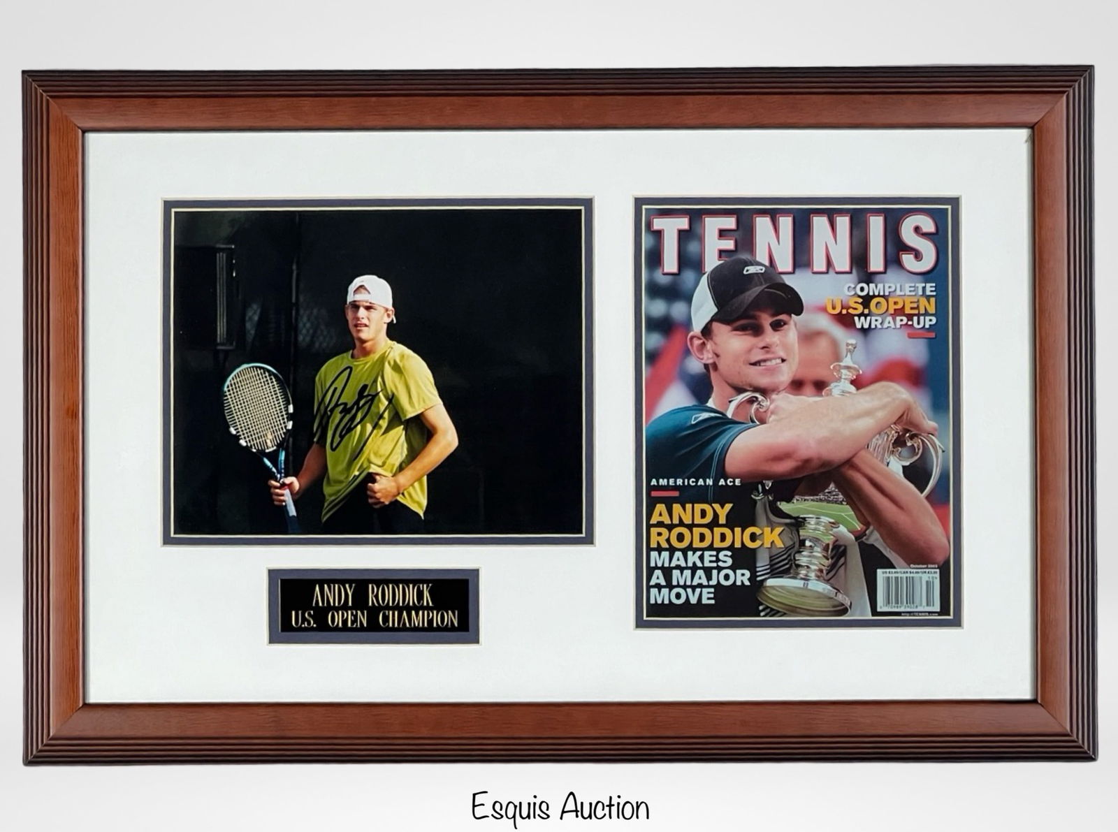 Andy Roddick Autographed U.S. Open Champion Photo (1 of 4)