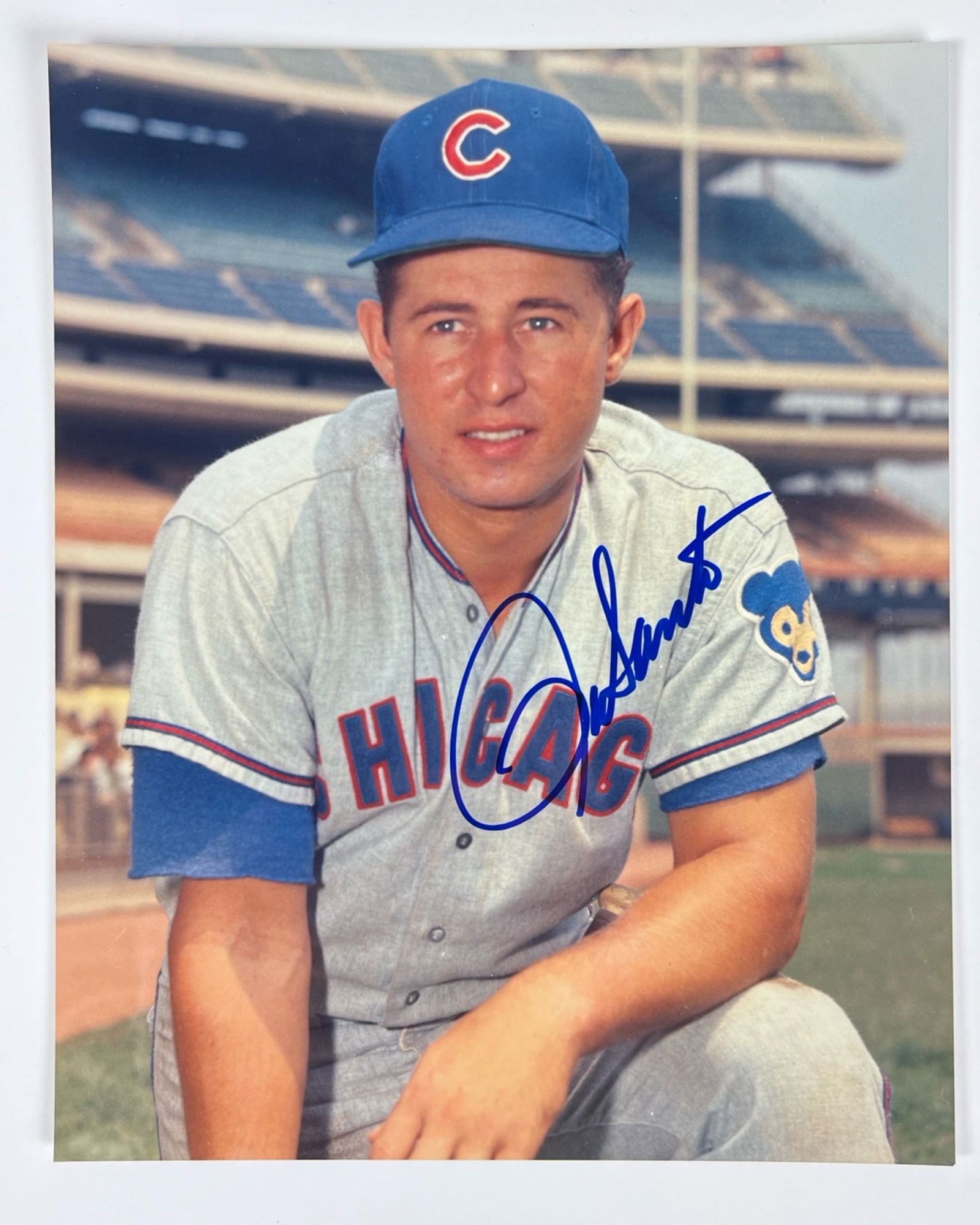 Ron Santo Autographed Chicago Cubs Photograph (1 of 2)