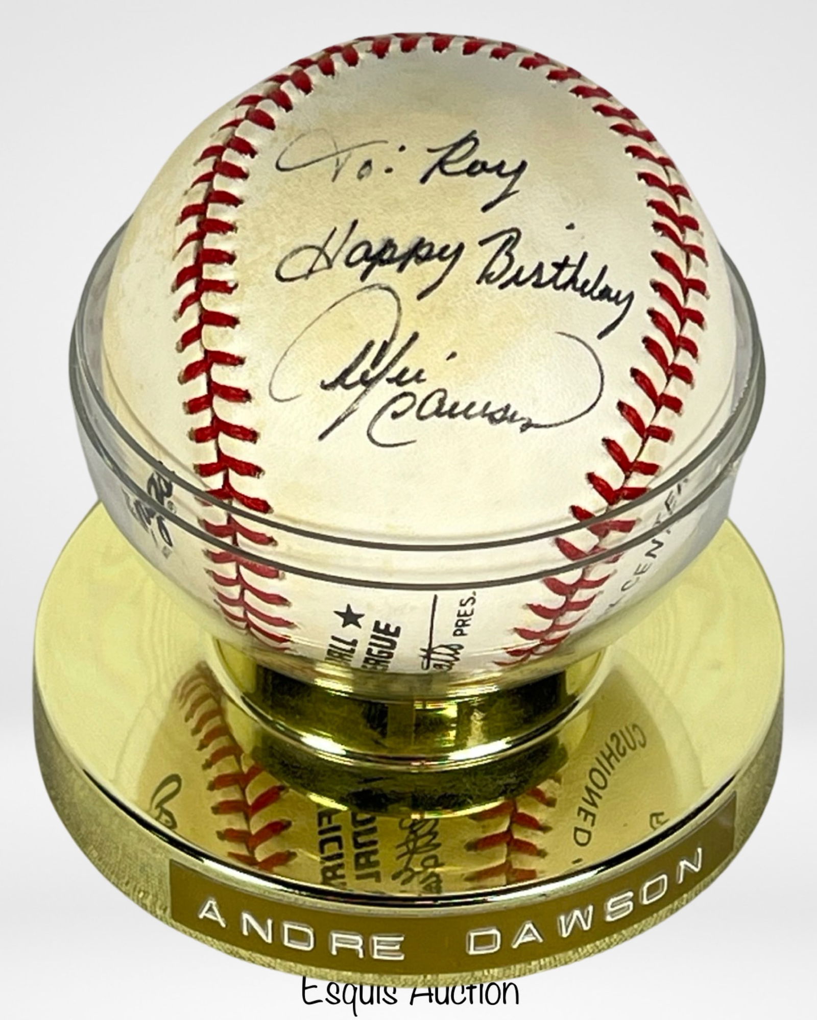 Andre Dawson Chicago Cubs Signed Baseball (1 of 4)